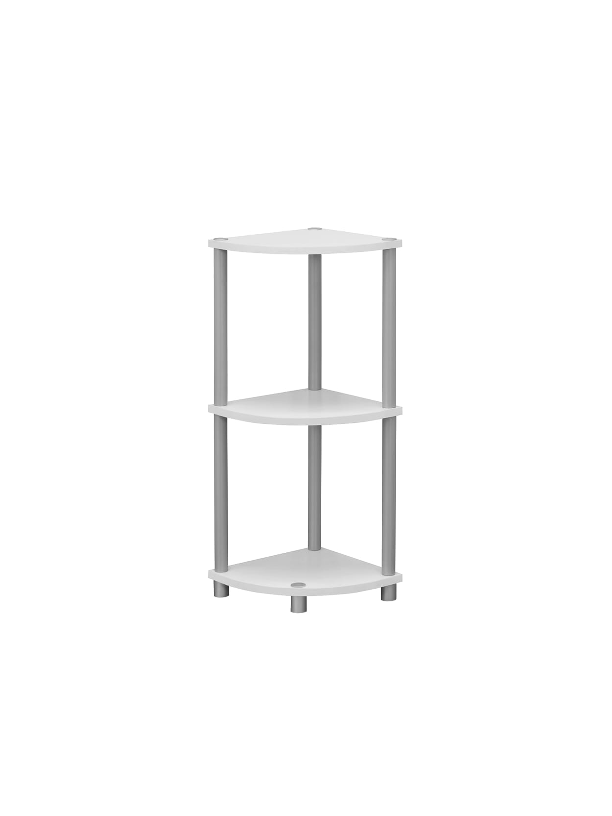 Monarch Specialties 3 Shelf Reversible Corner Accent Table Blackwhite Office Depot