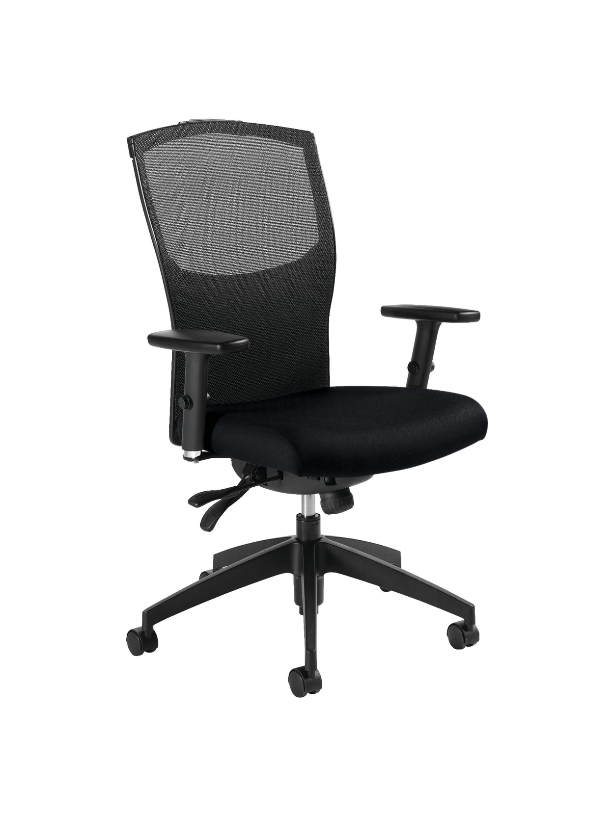 global® alero mediumback multitilter adjustable chair 40 12"h x 25"w x  24 12"d ebony item  241335