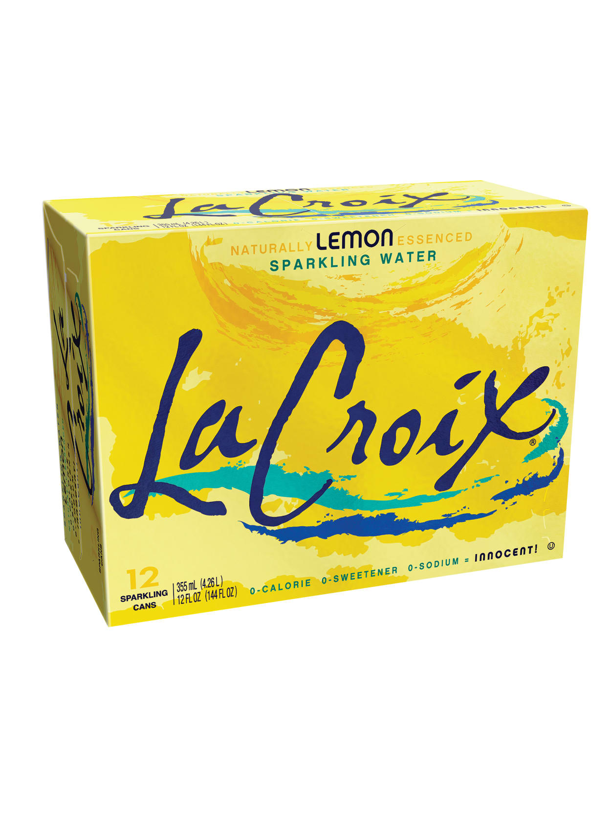 Lacroix Core Sparkling Water With Natural Lemon Flavor 12 Oz Case Of 12 Cans Office Depot