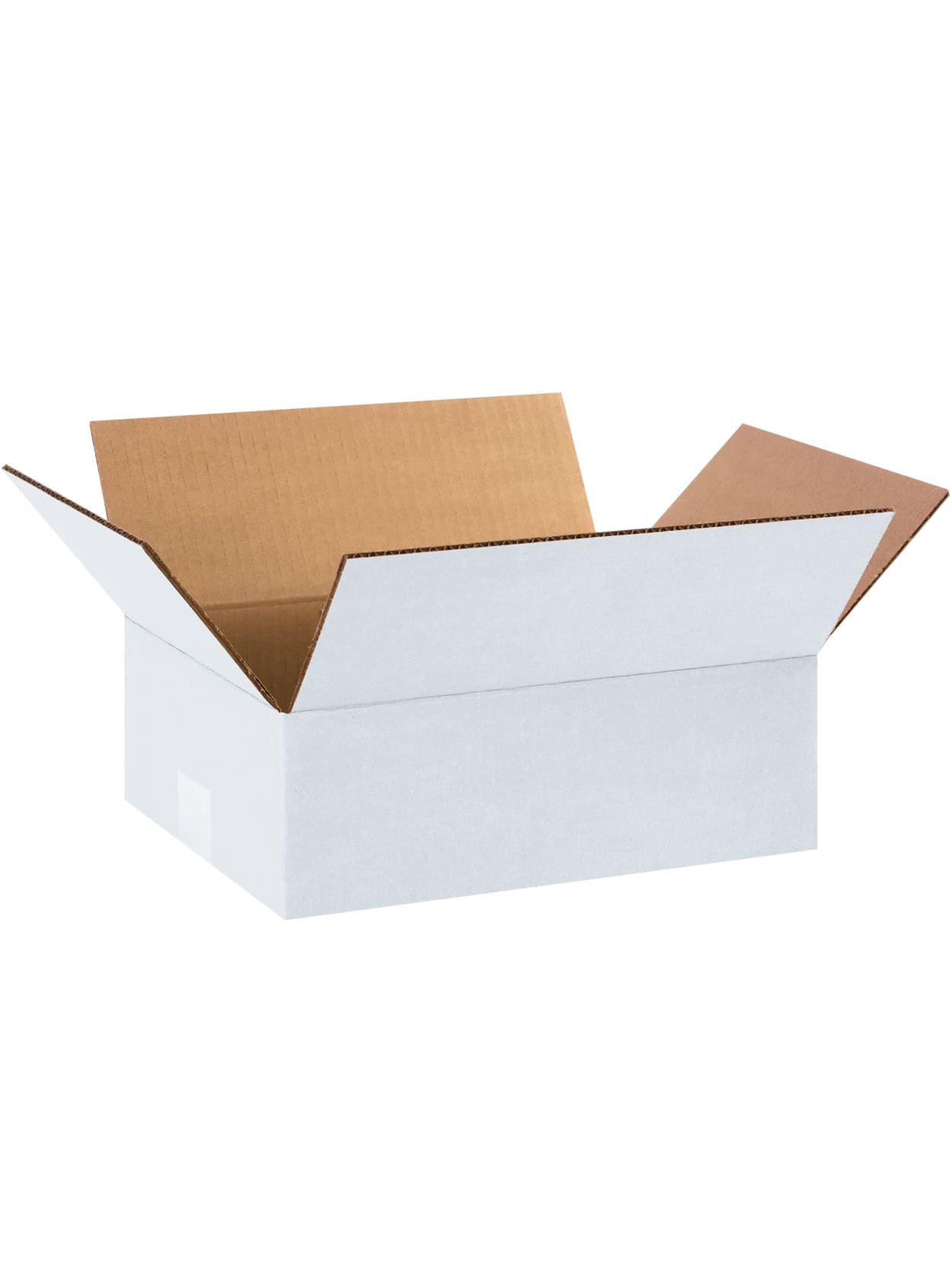 white cardboard boxes