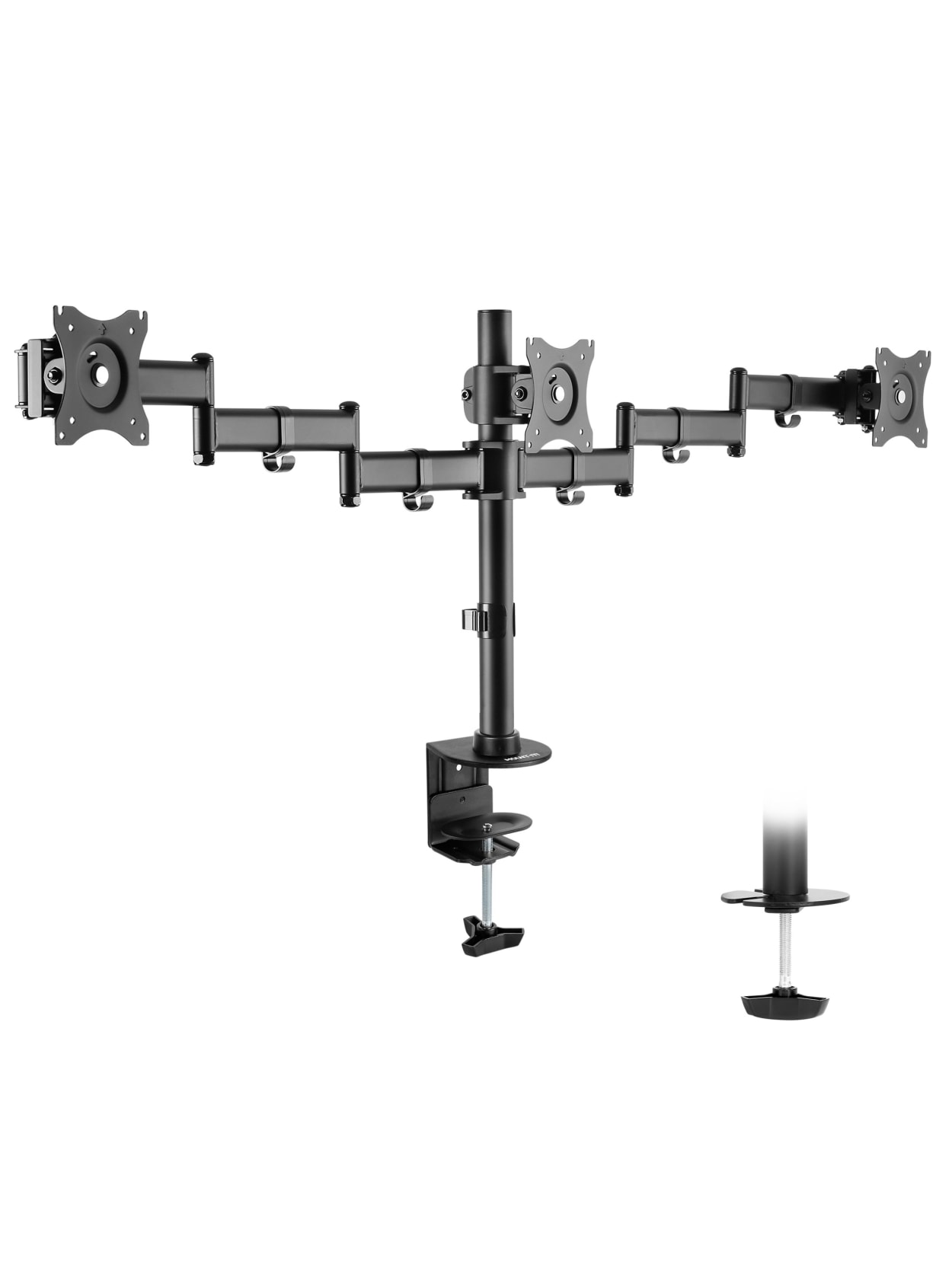 Mount It Triple Monitor Desk Mount Mi 1753 Office Depot