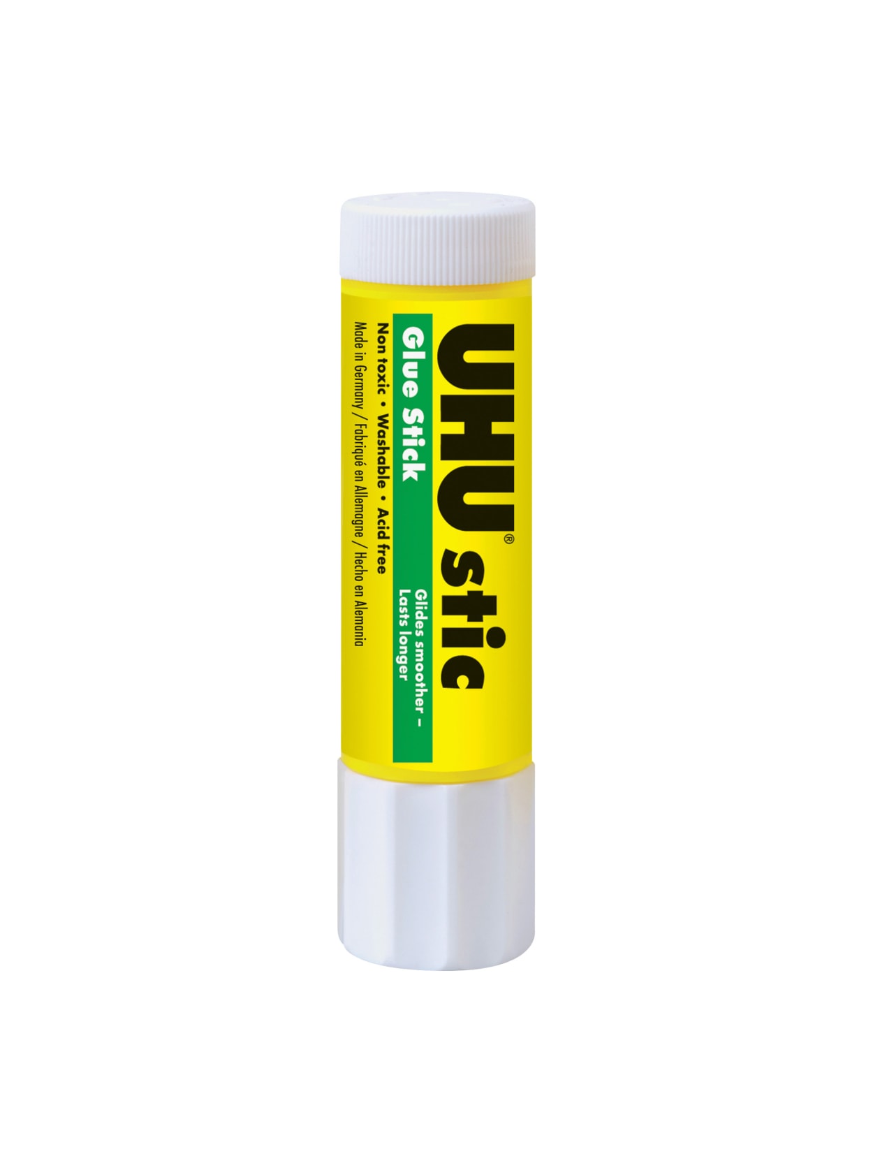 Saunders Uhu Stic Washable Glue Stick 0 74 Oz 12 Box White Office Depot
