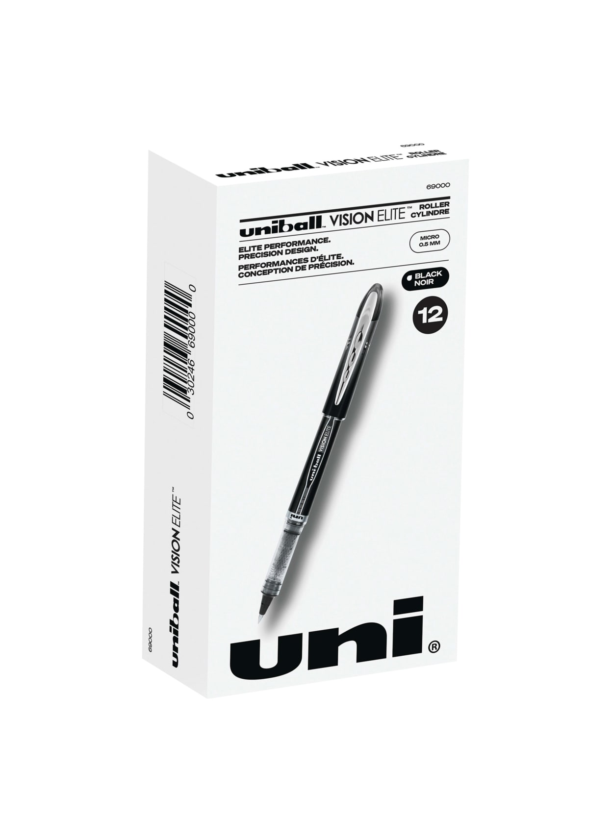 uni-ball Vision Elite Rollerball Pens Micro Point 0.5mm Assorted Colors 8 Count for sale online