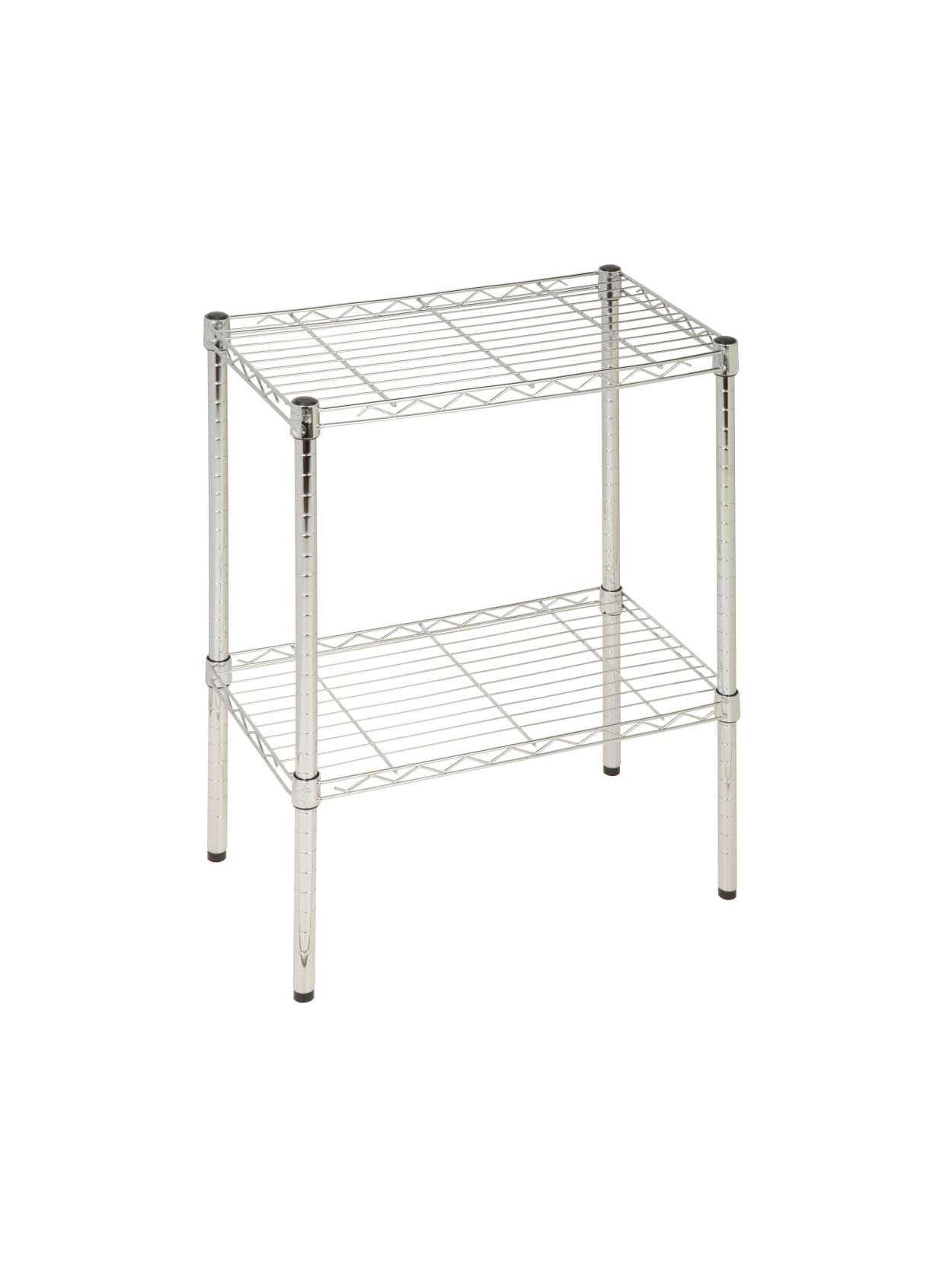 Honey Can Do Urban Steel Adjustable Industrial Shelving Unit 2 Tiers Chrome Office Depot