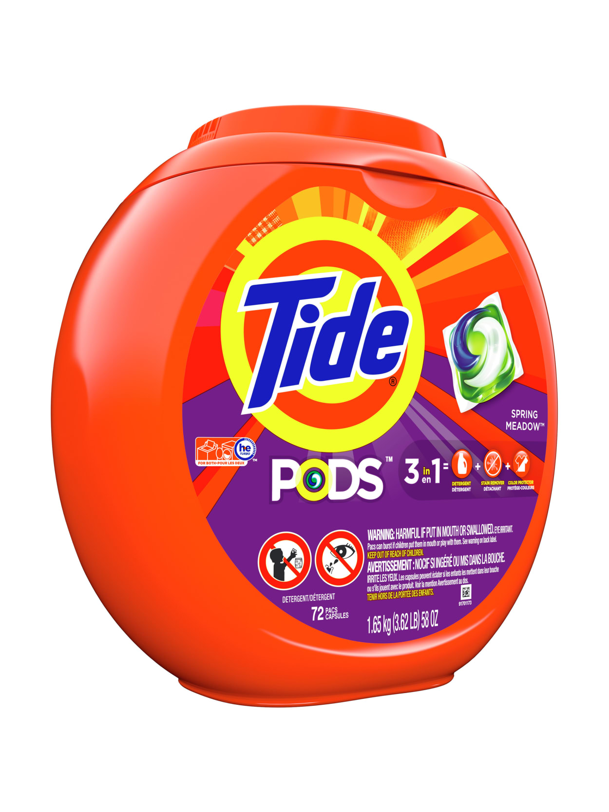 Tide 3 In 1 Pods Laundry Detergent Bottle Of 72 Pods Office Depot