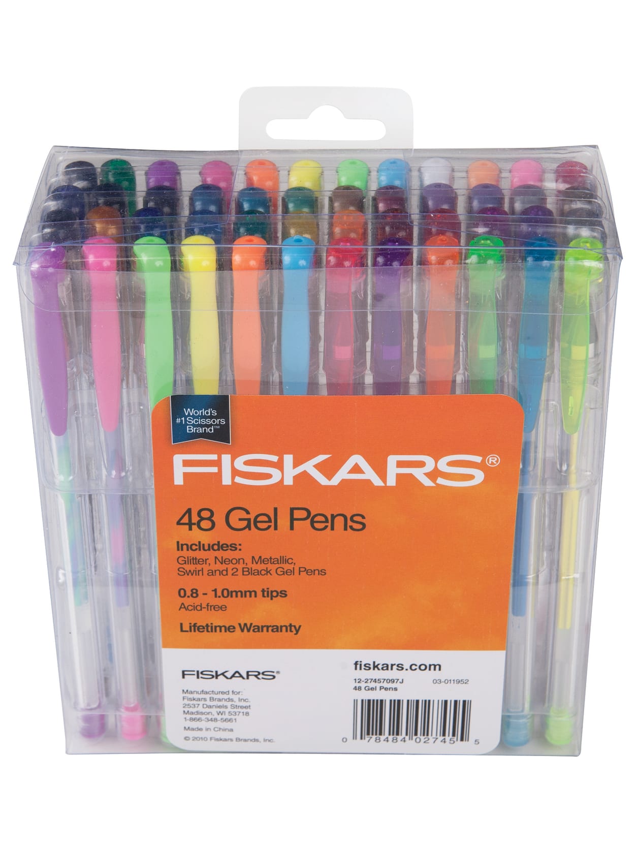 Fiskars Gel Pen Set Fine Point 0.8 1.0 