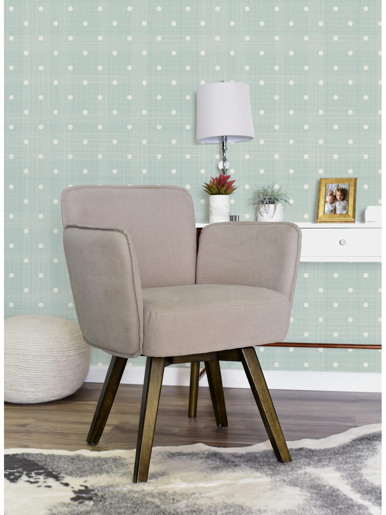 Elle D Cor Esme Home Office Chair Blush Pinkdark Chinese Chestnut