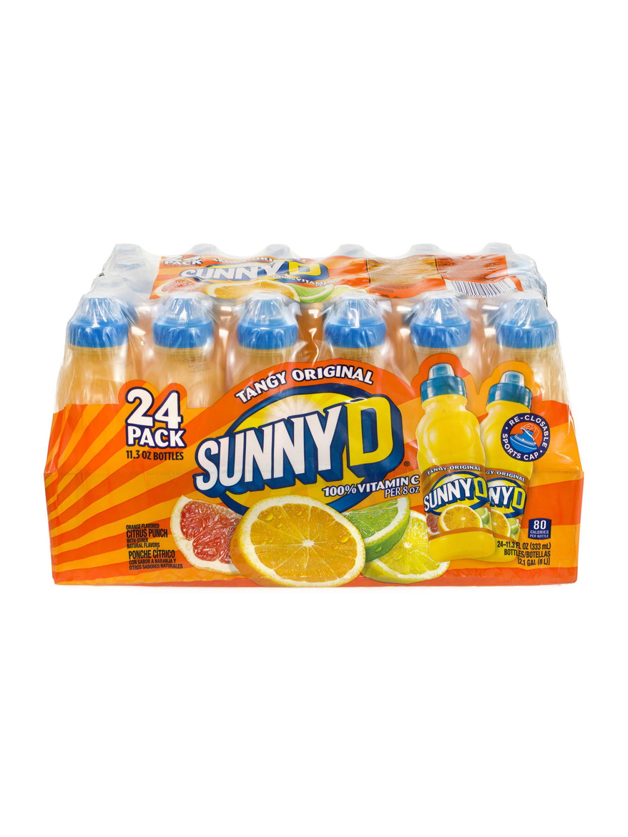 Sunny D Tangy Original 11 3 Fl Oz Pack Of 24 Bottles Office Depot