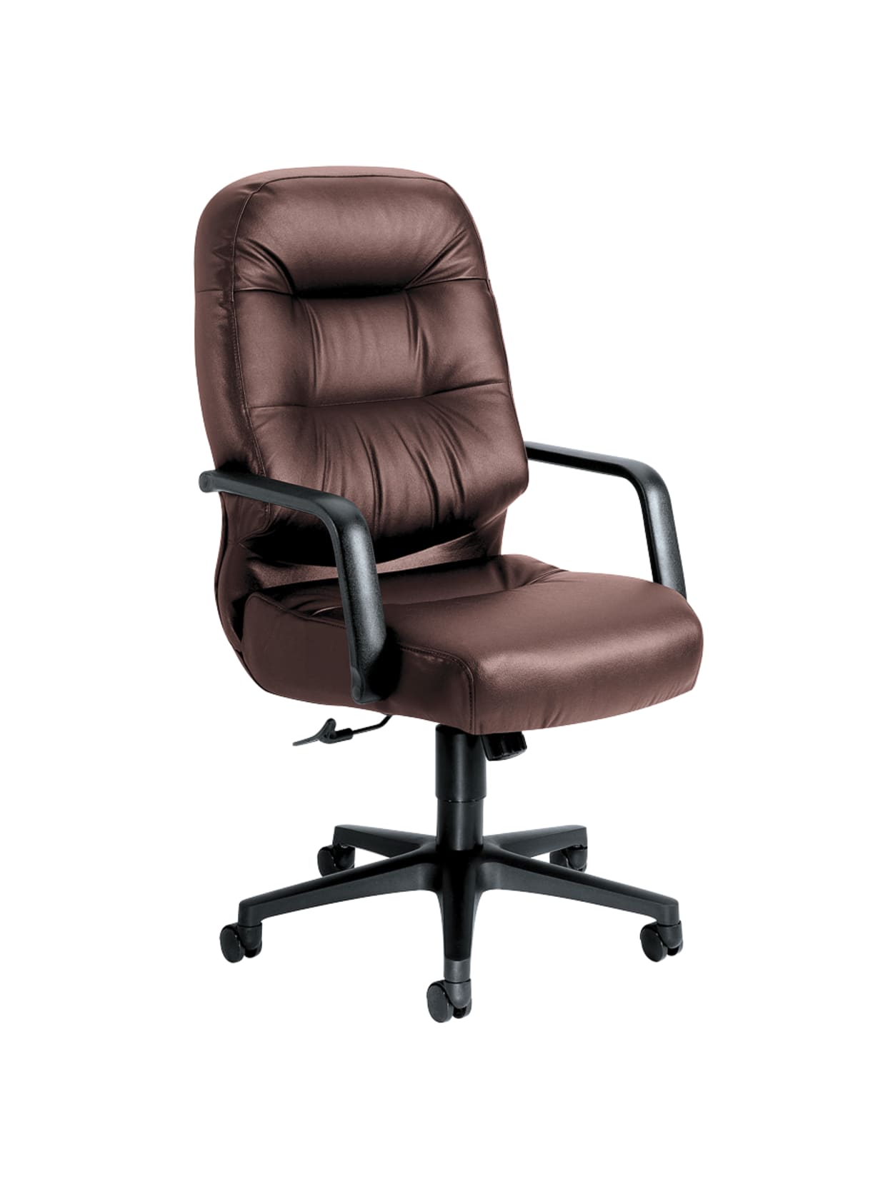 Hon Pillow Soft Executive Leather Chair Burgundy Office Depot