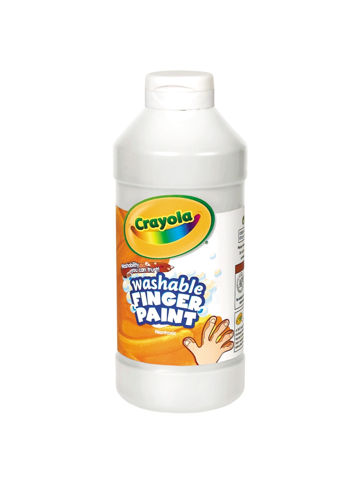 Crayola Washable Finger Paint 16 Oz White Office Depot