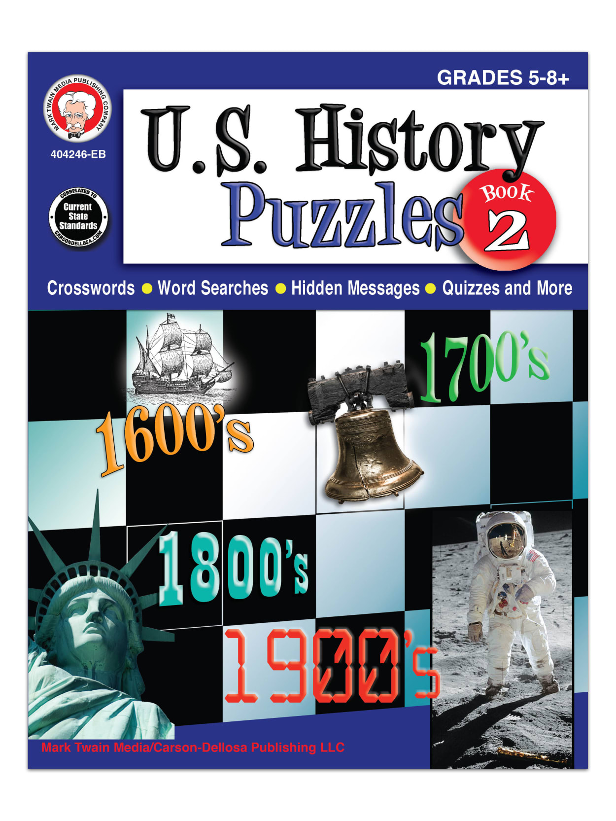 Mark Twain Media U S History Puzzles Book 2 Grades 5 8 Office Depot