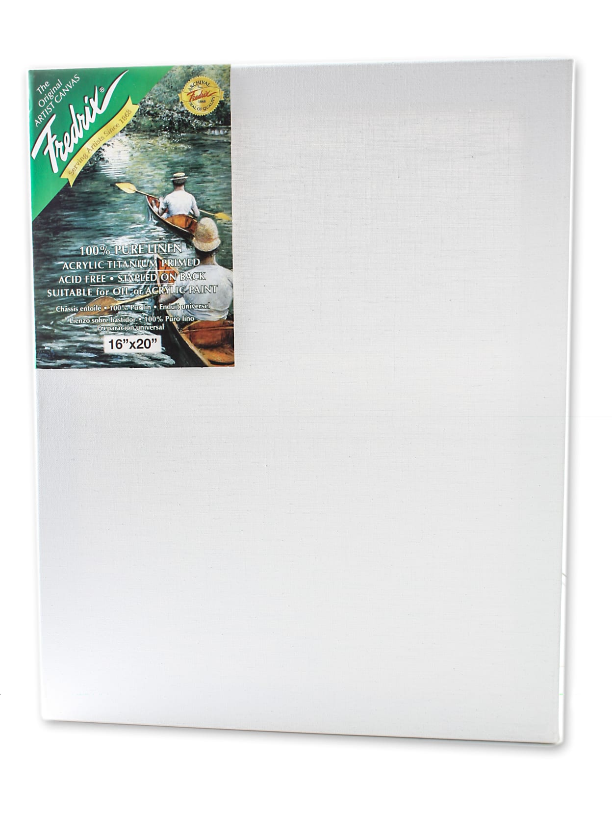 Fredrix Pro Belgian Pre Stretched Linen Canvas 16 X 20 X 78 Office Depot