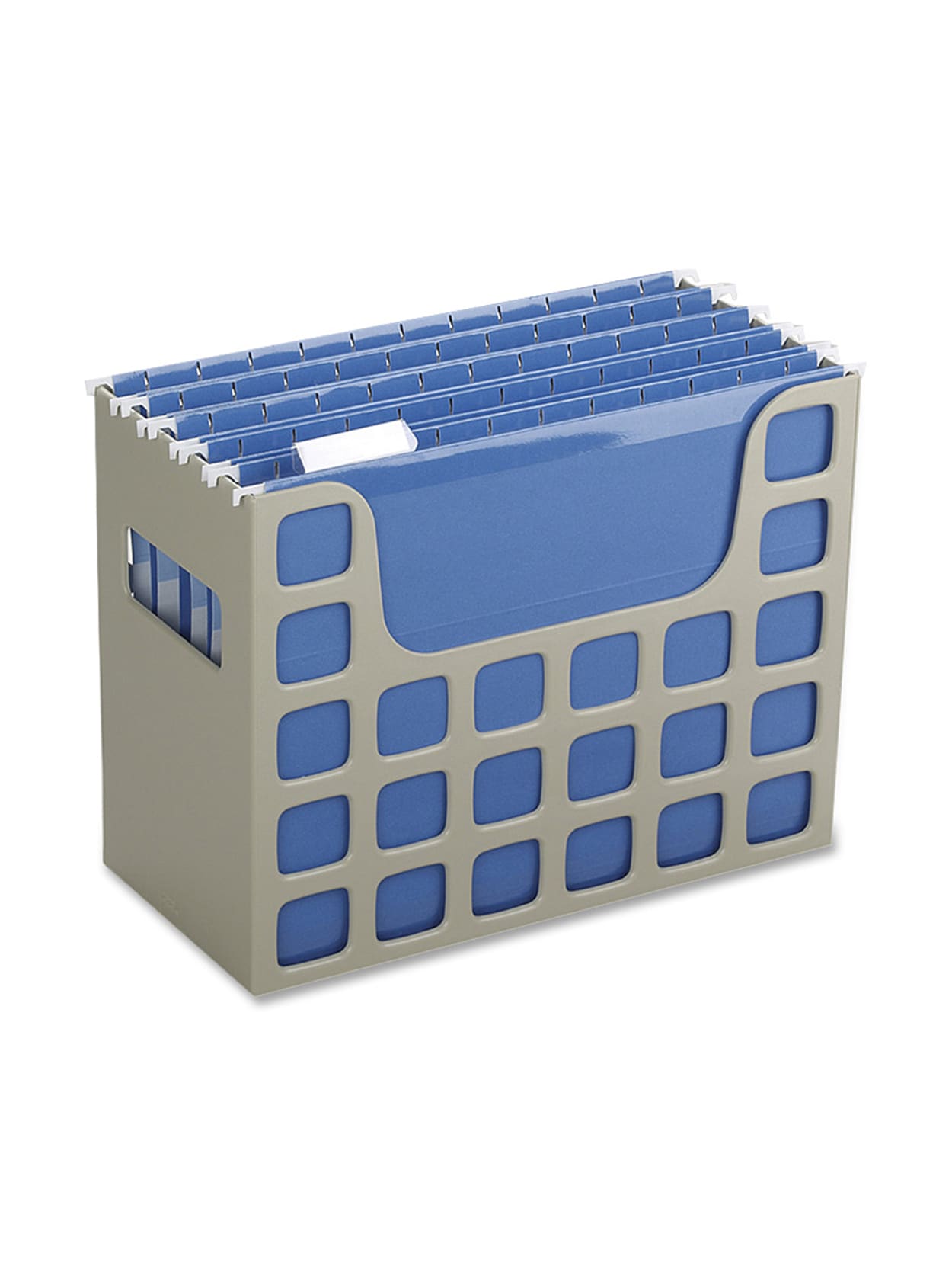 Oxford Techfile Hanging File Bin Letter Size Putty Office Depot