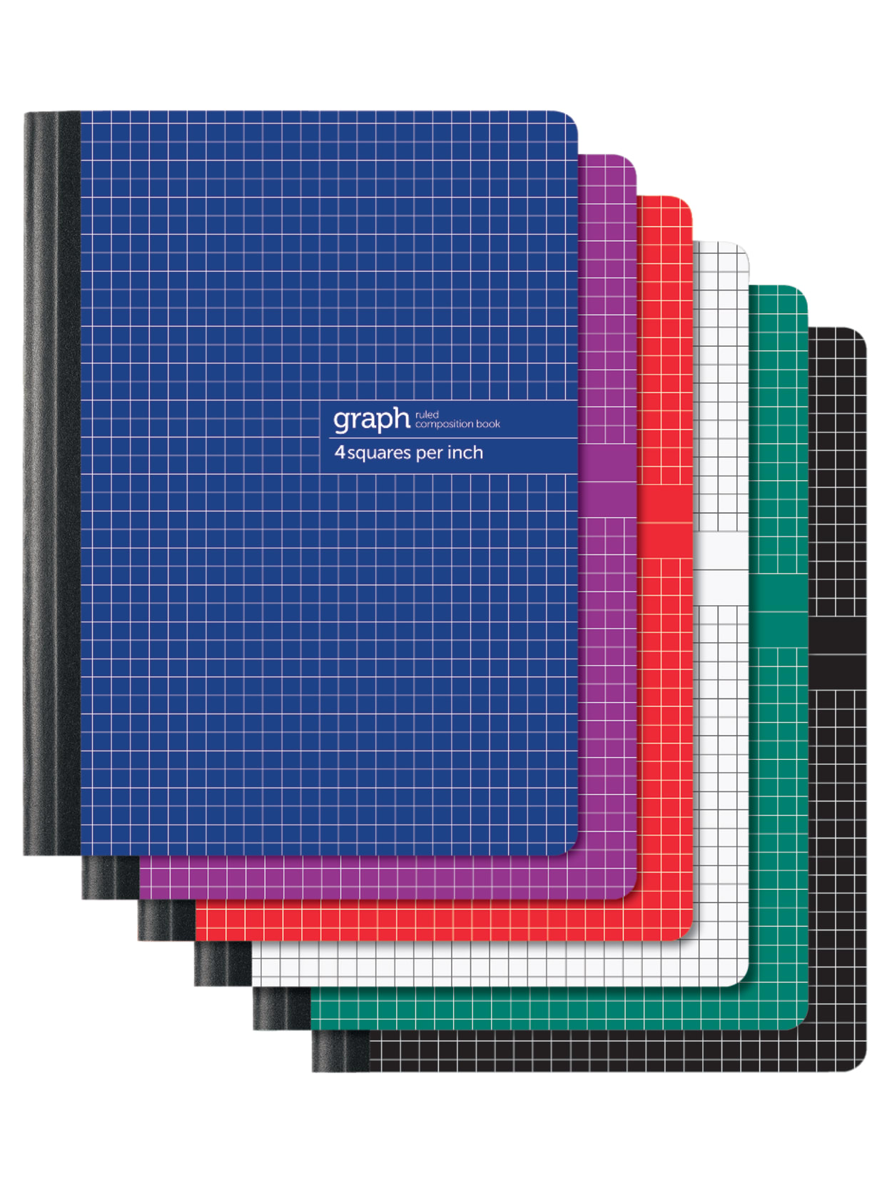 Office Depot Brand Composition Book 7 14 X 9 34 1 Subject Quadrille Ruled 160 Pages 80 Sheets Assorted Colors Office Depot