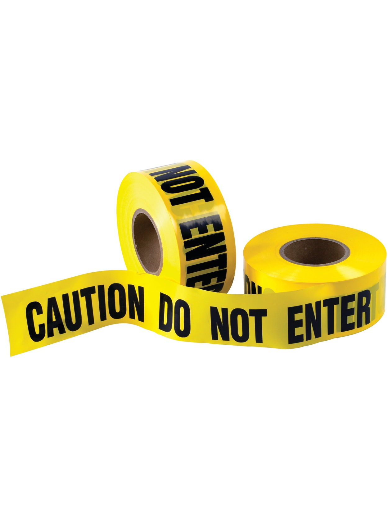 B O X Packaging Barricade Tape Caution Do Not Enter 3 Core 3 X 333 Yd Blackyellow Case Of 4 Office Depot