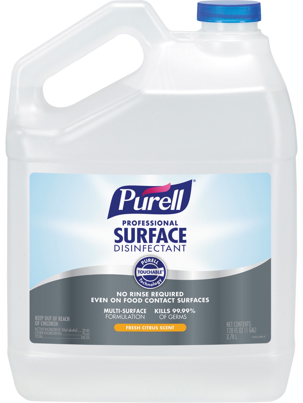 Purell Professional Surface Disinfectant Fresh Citrus Scent 1 Pour Gallon Office Depot
