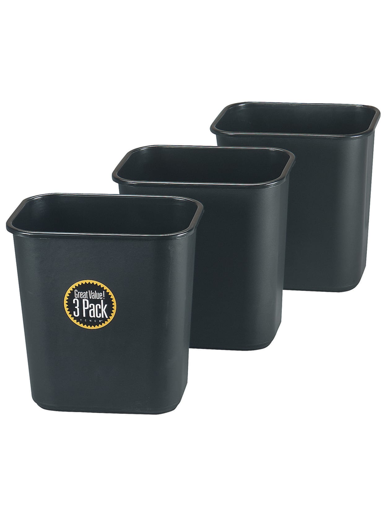 plastic trash bin