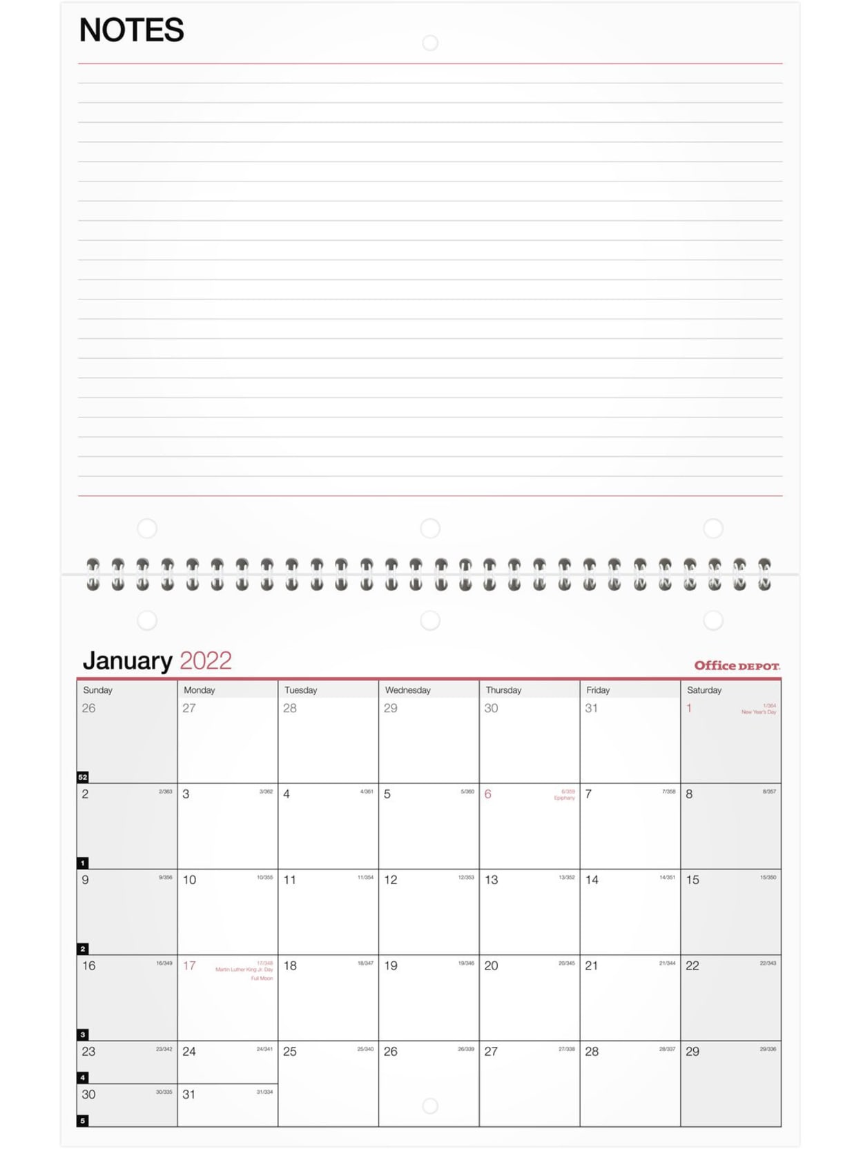 Officemax Day Calendar 2022