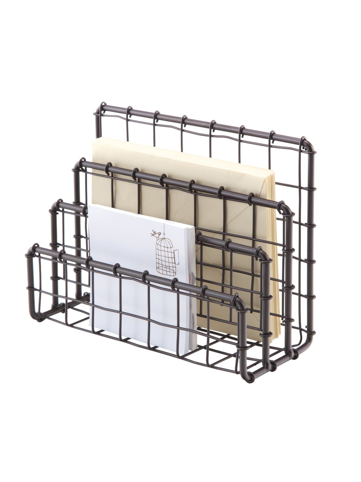 See Jane Work Wire Letter Sorter Rustic Bronze Office Depot
