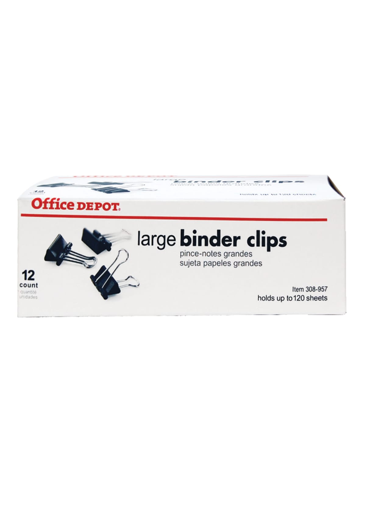 what is the largest binder clip size