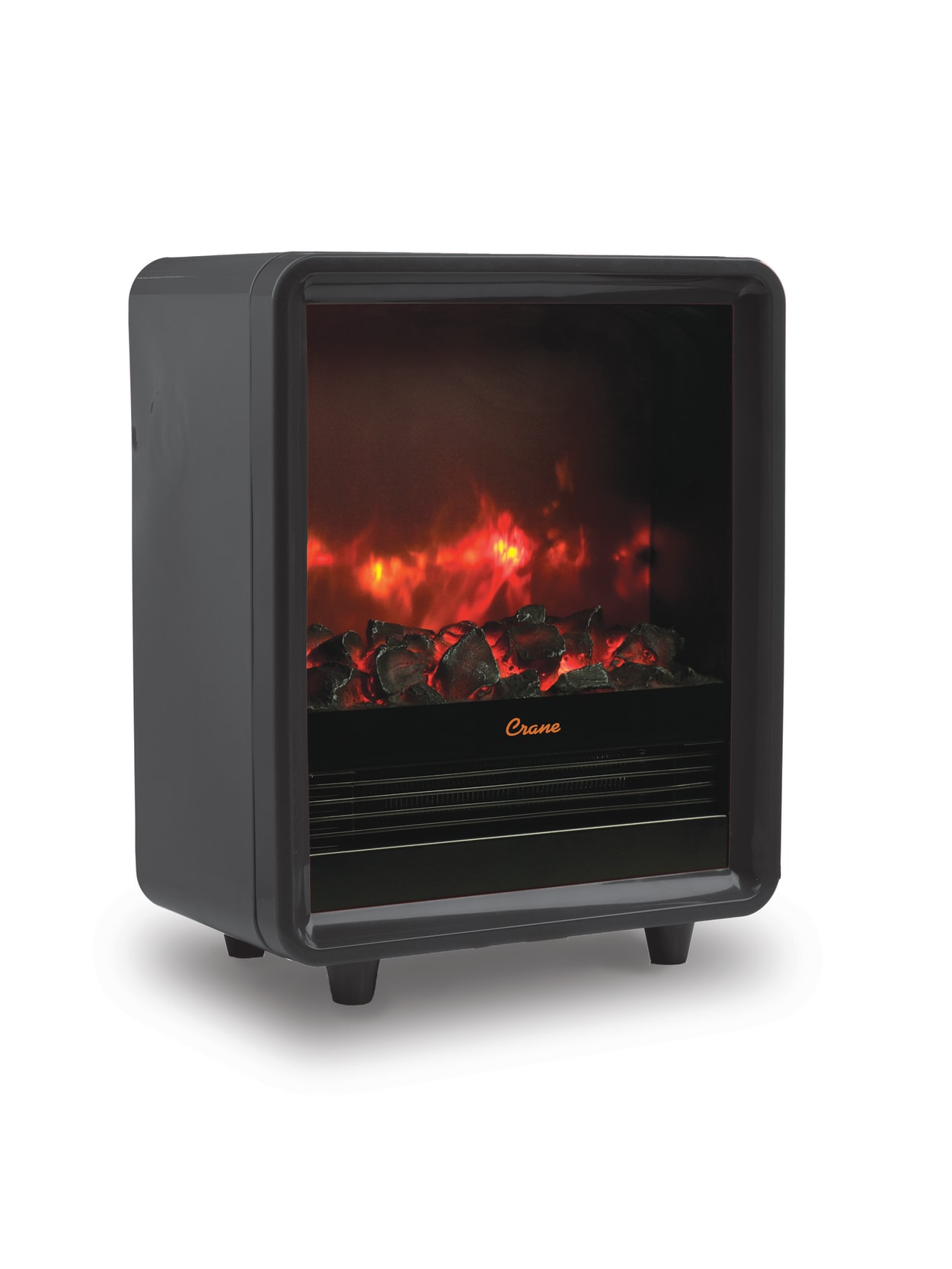 Crane Fireplace 1500 Watt Heater 12 12 H X 15 W X 7 12 D Black