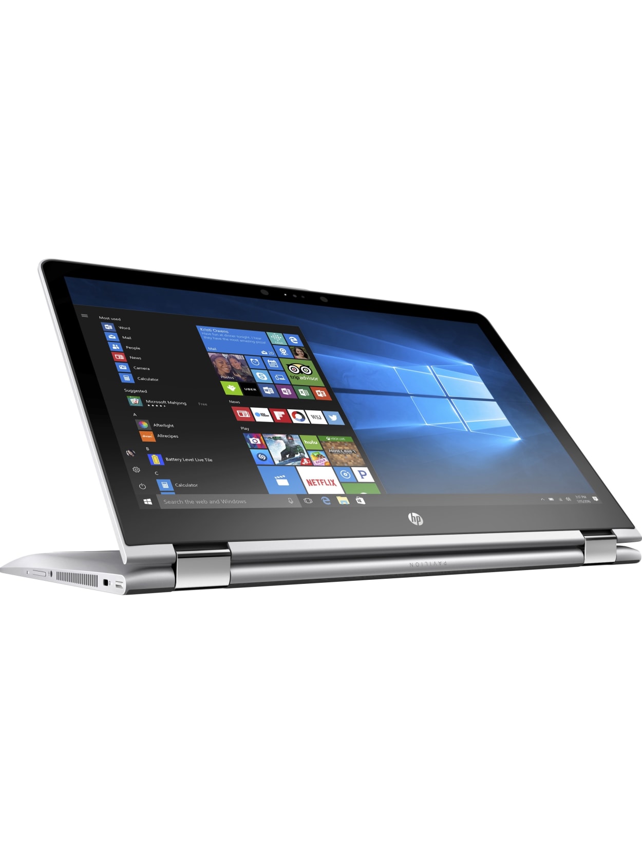 Hp Pavilion X360 15 Br075nr Convertible Laptop 15 6 Touch Screen 7th Gen Intel Core I3 8gb Memory 1tb Hard Drive Windows 10 Home Office Depot