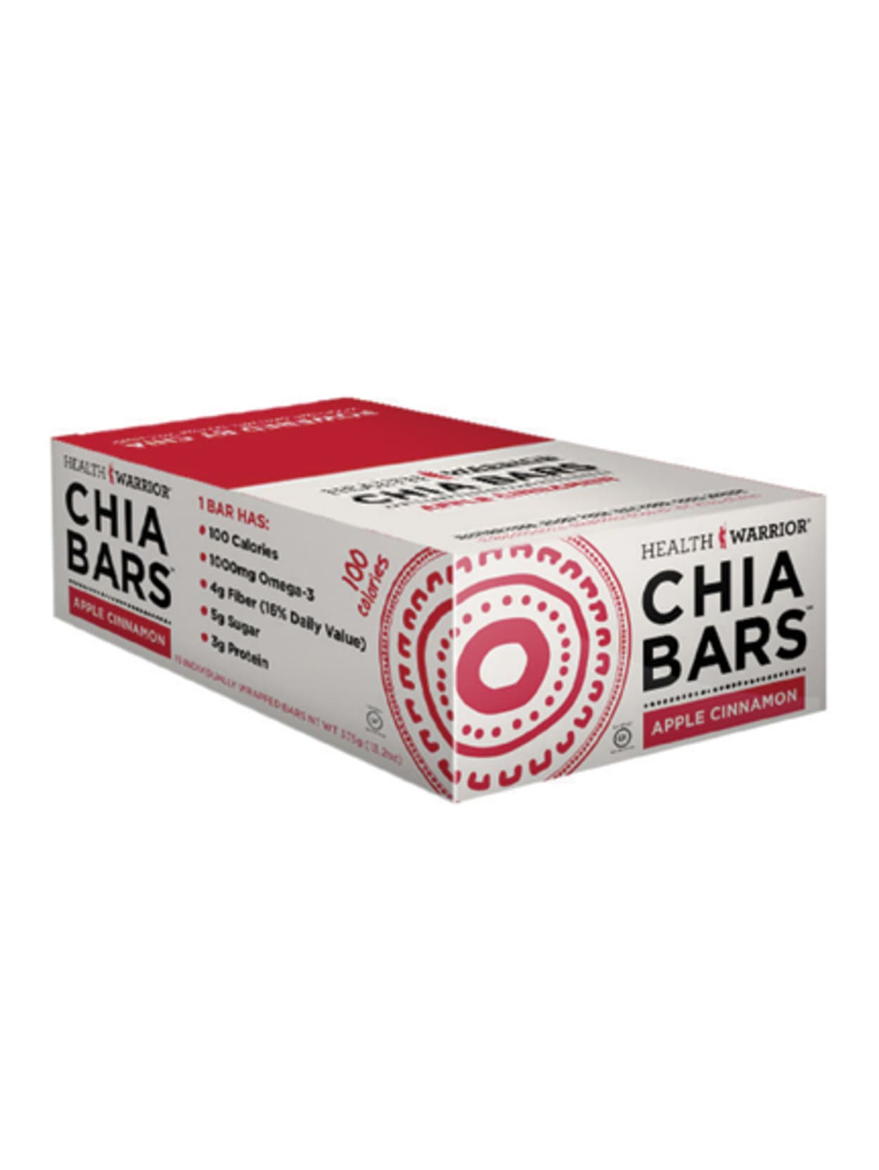 Health Warrior Chia Bars Apple Cinnamon 0 88 Oz Pack Of 15 Office Depot