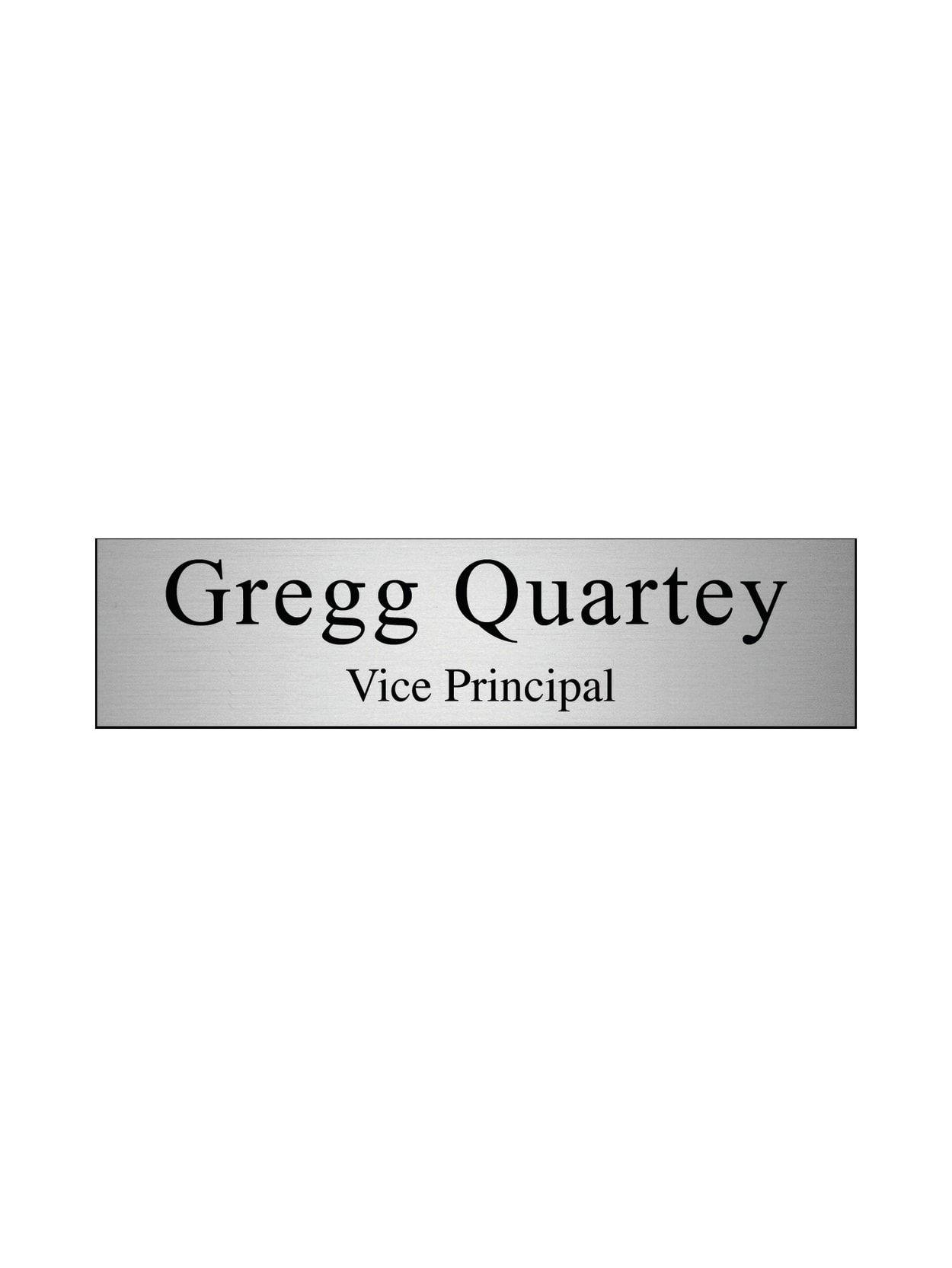 Custom Plastic Engraved Wall Sign 2 X 8 Office Depot