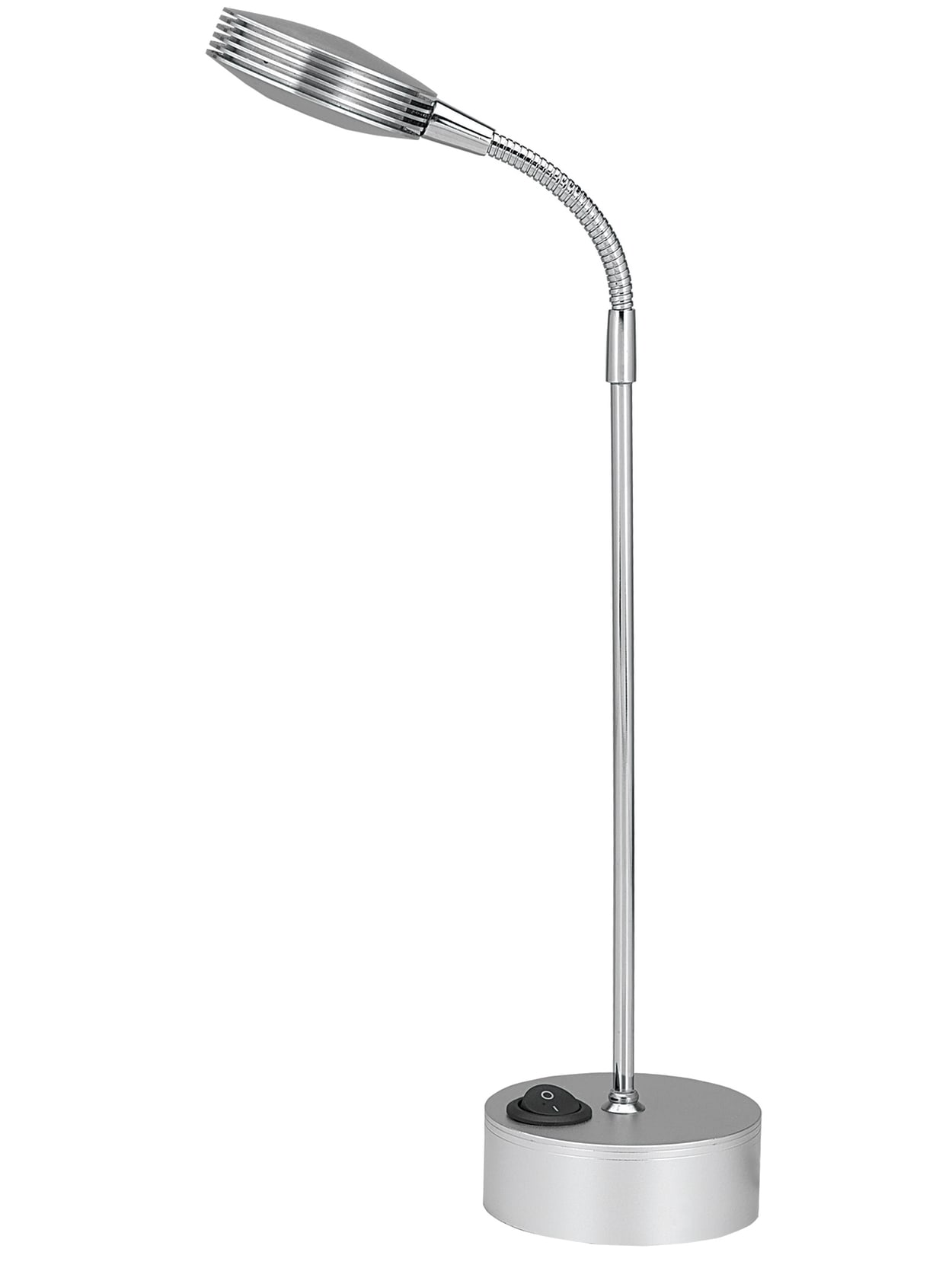 Realspace Adjustable Led Task Lamp 11 12 H Brushed Nickel Office Depot