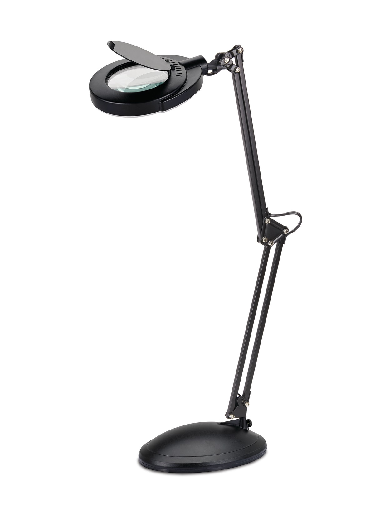 clamp on desk lamp with magnifier