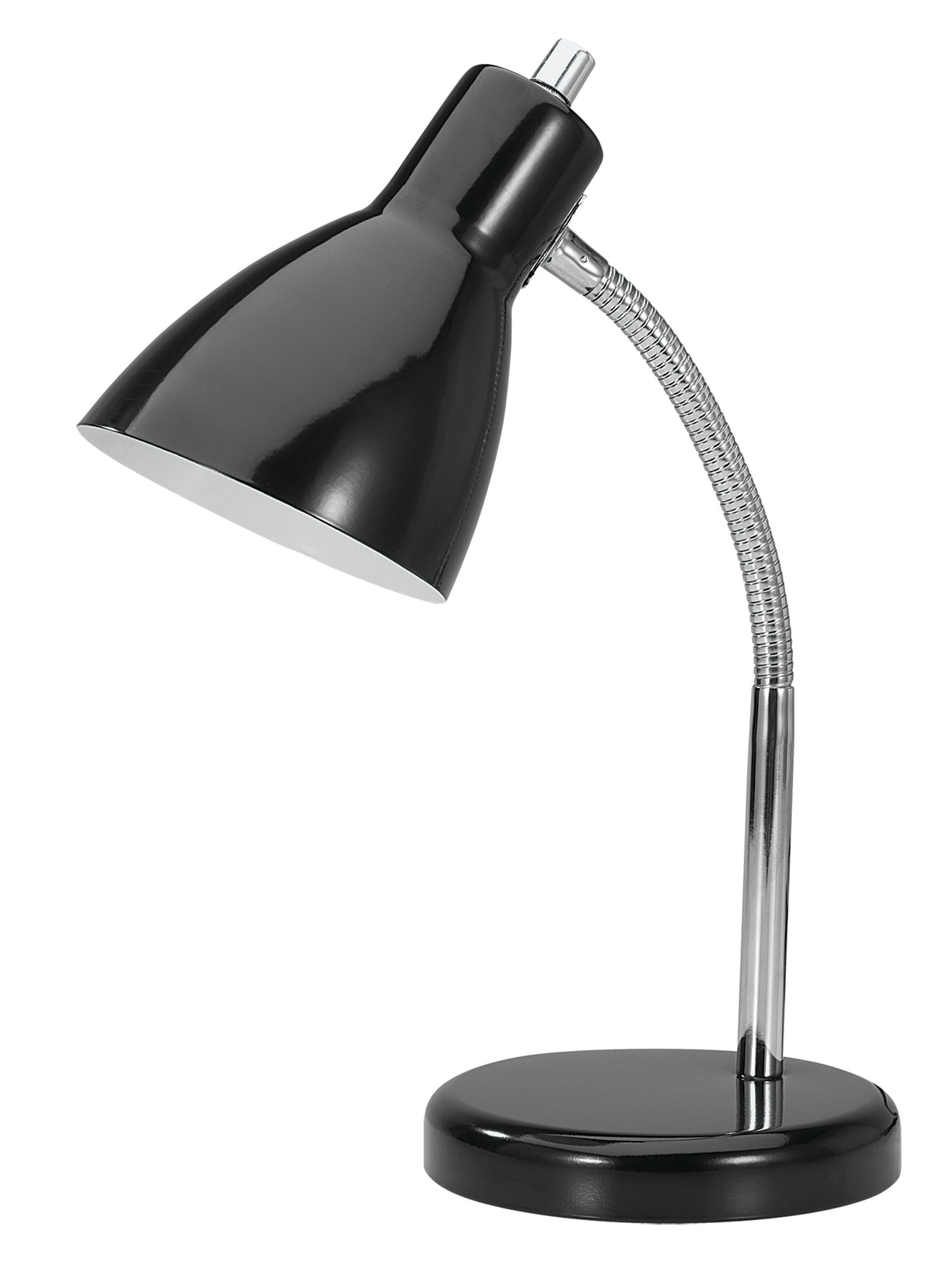 Realspace Gooseneck Desk Lamp 15 H Black Office Depot