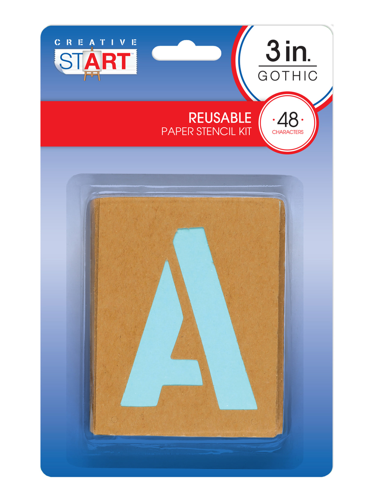 Creative Start Stencil Kit Reusable Paper Letters Numbers And