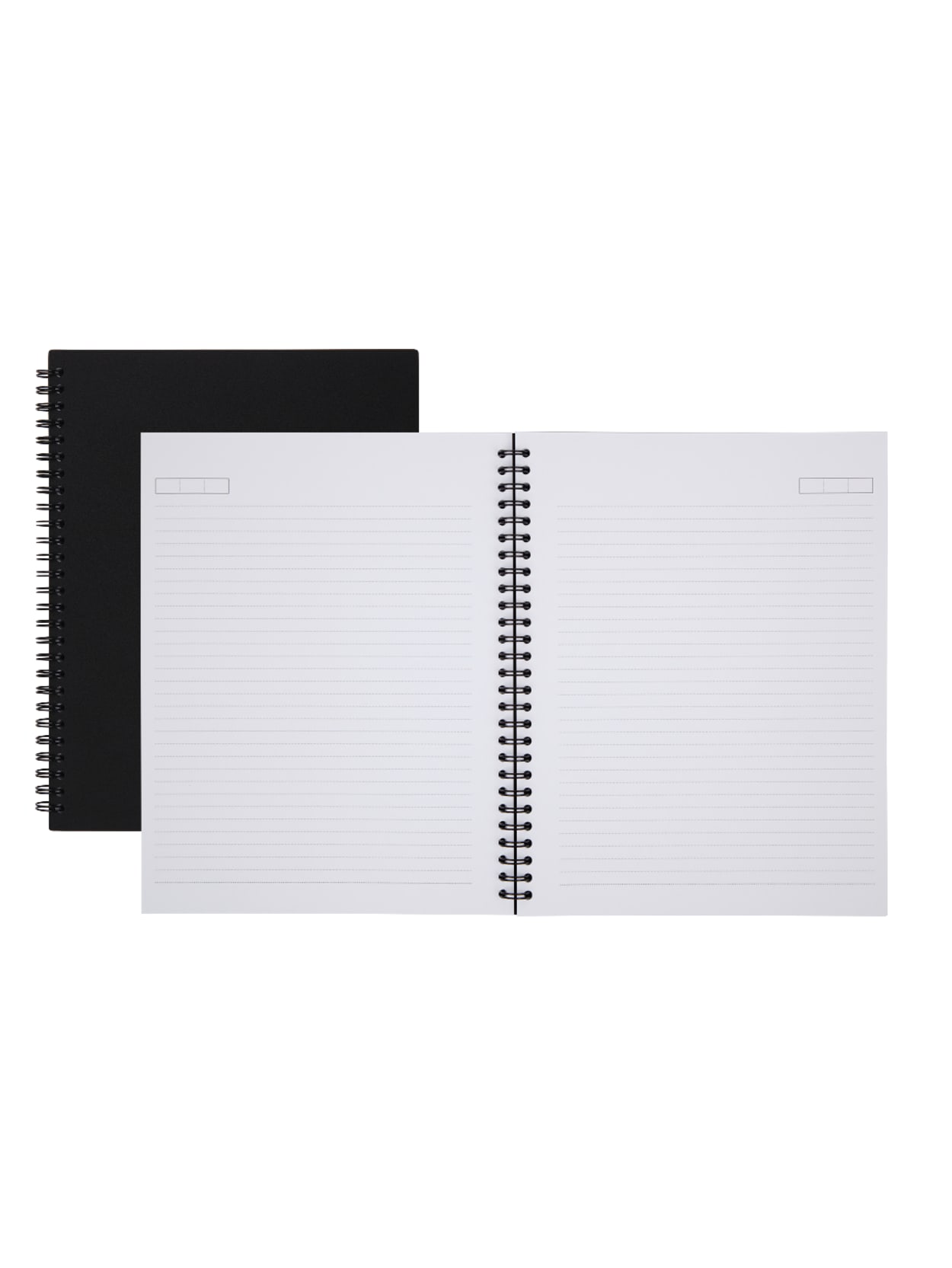 Office Depot Brand Wirebound Business Notebook 7 14 X 9 12 Narrow Ruled 160 Pages 80 Sheets Black Office Depot