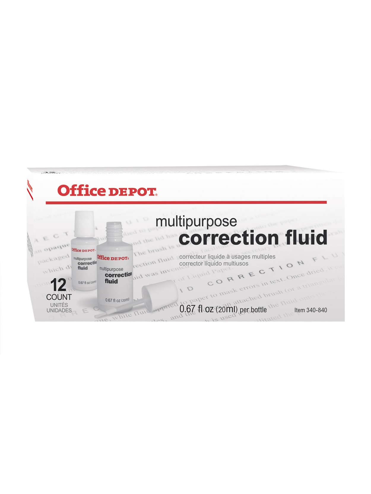 what is correction fluid made of