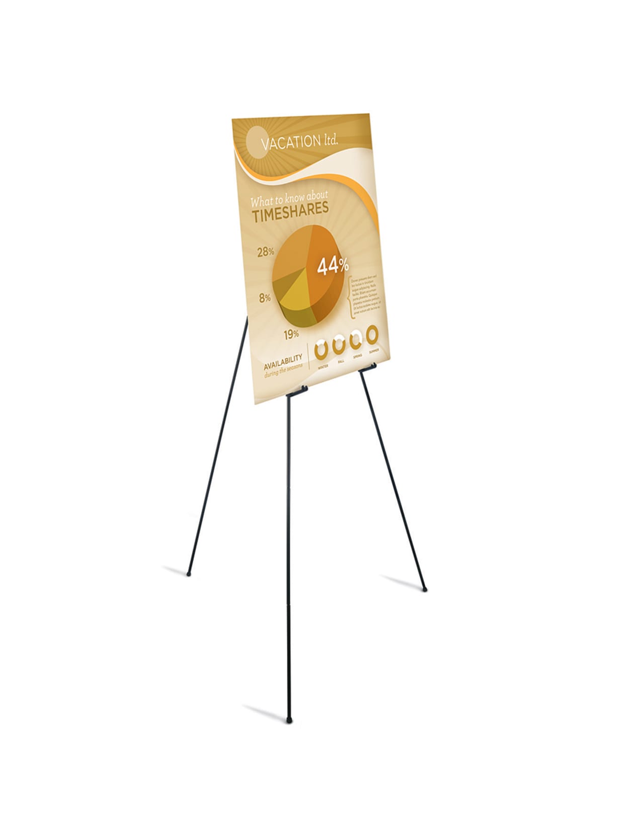 Office Depot Instant Display Easel Black Office Depot