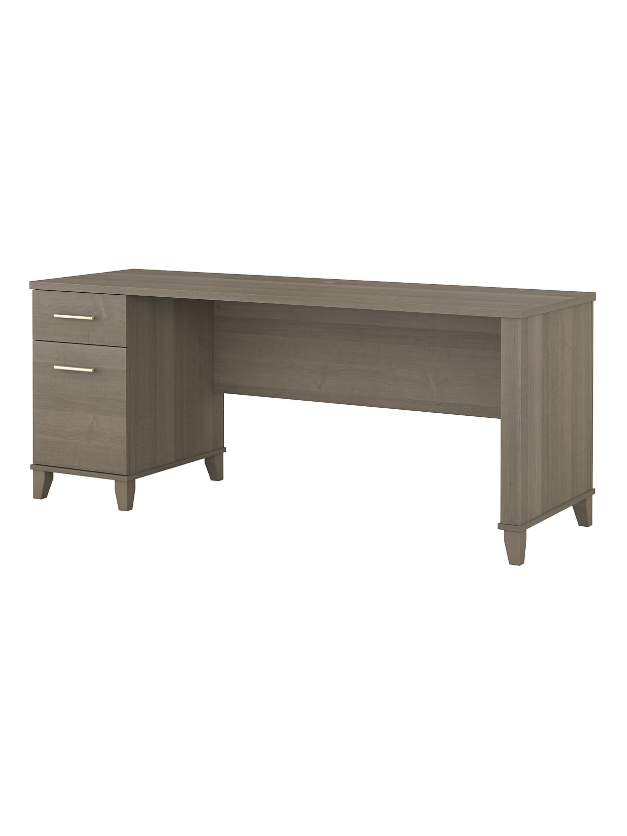 Bush Furniture Somerset Office Desk With Drawers 72 W Ash Gray Standard Delivery Office Depot