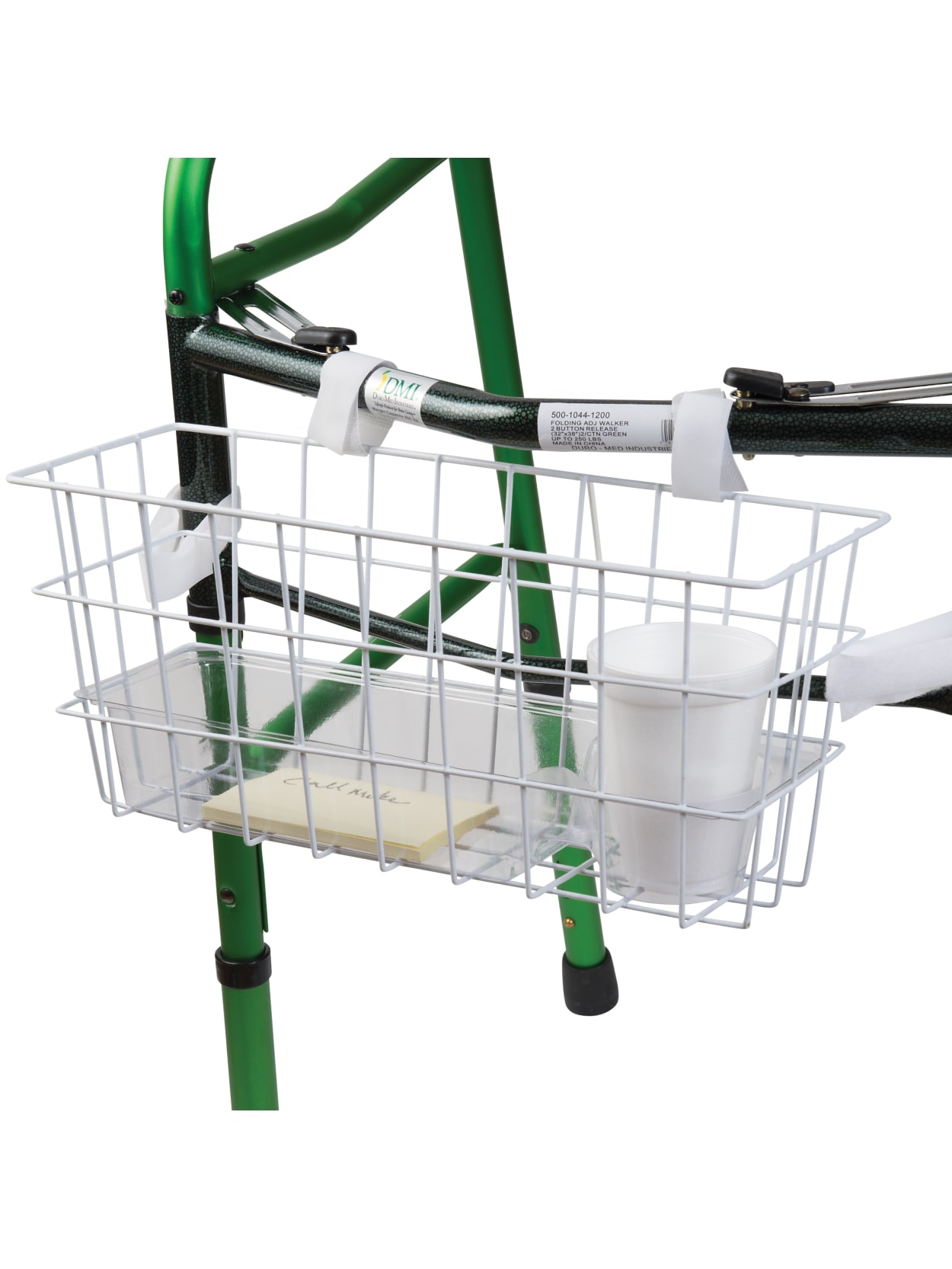Healthsmart Walker Basket With Tray And Cup Holder 7 H X 16 W X 5 12 D White Office Depot It may be used in shopping centers or airports. healthsmart