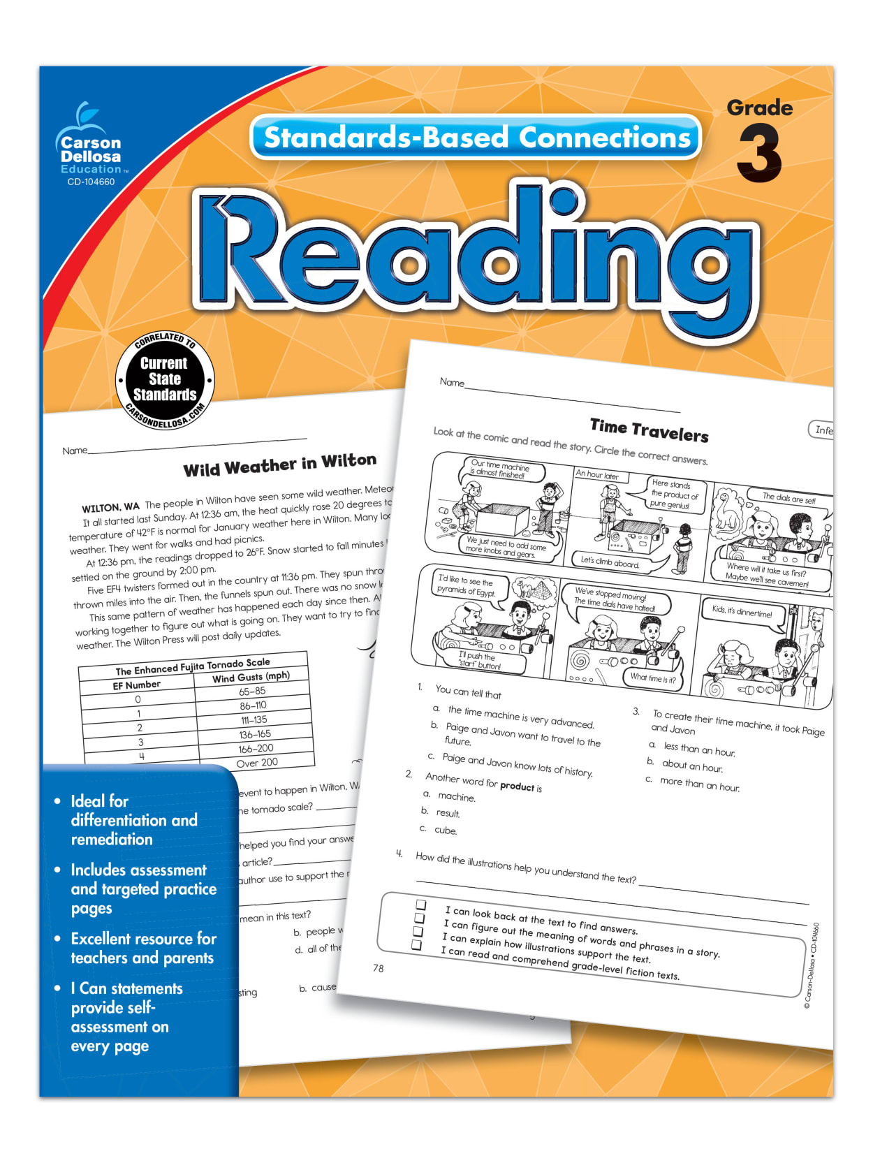 Carson Dellosa Standards Based Connections Reading Workbook Grade