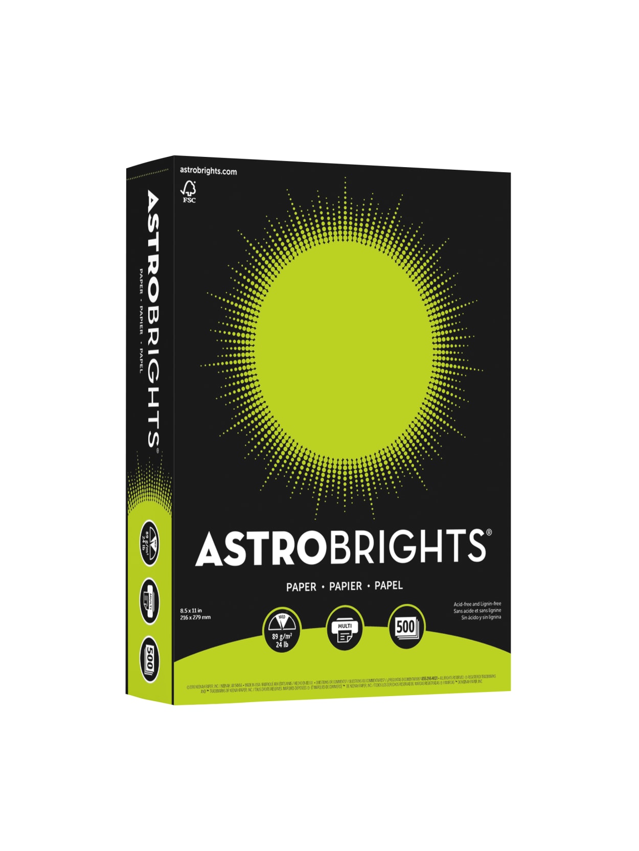Neenah Astrobrights Terra Green 500 Sheets Office Depot