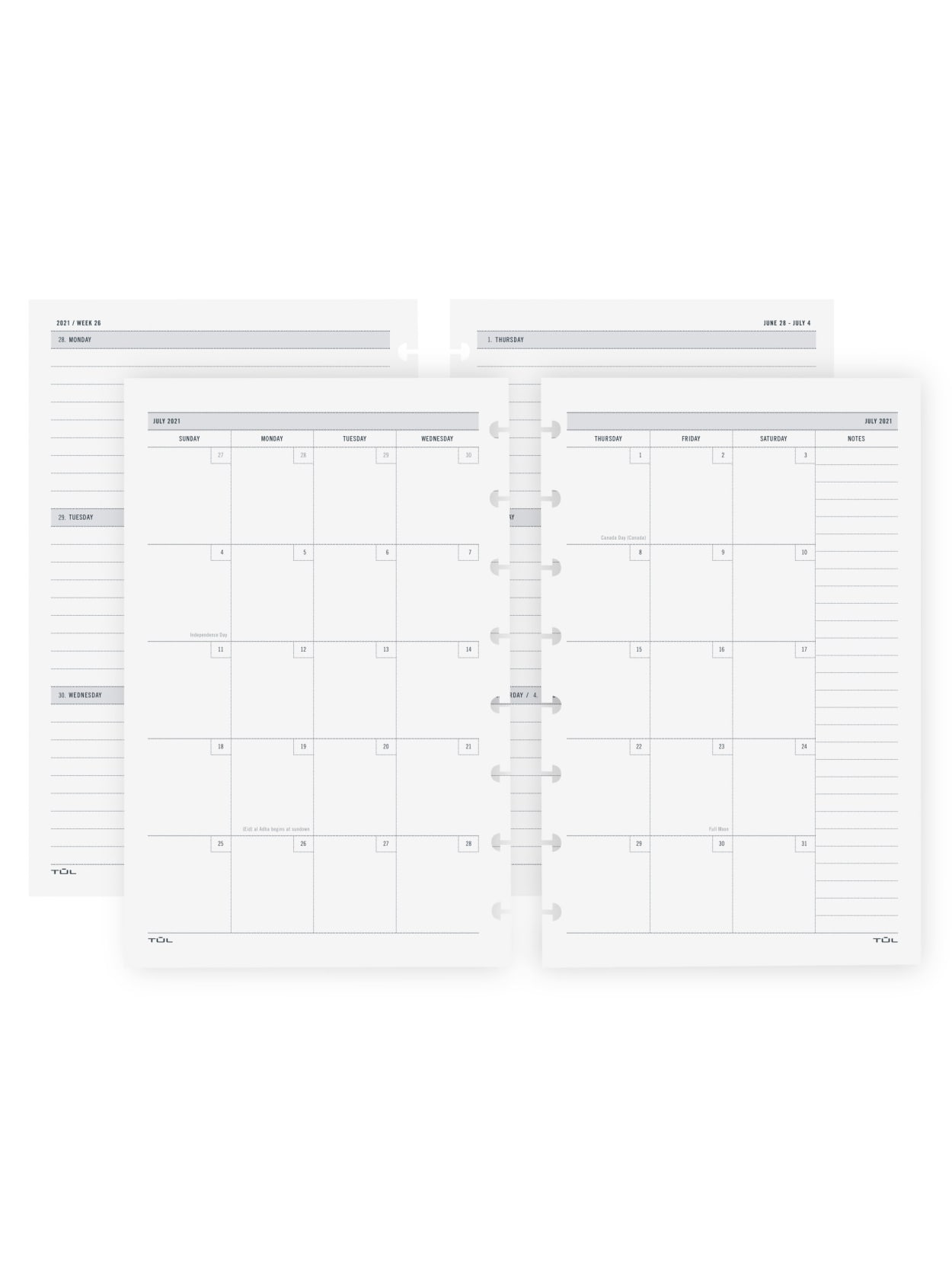 Discbound Calendar Refill 2022