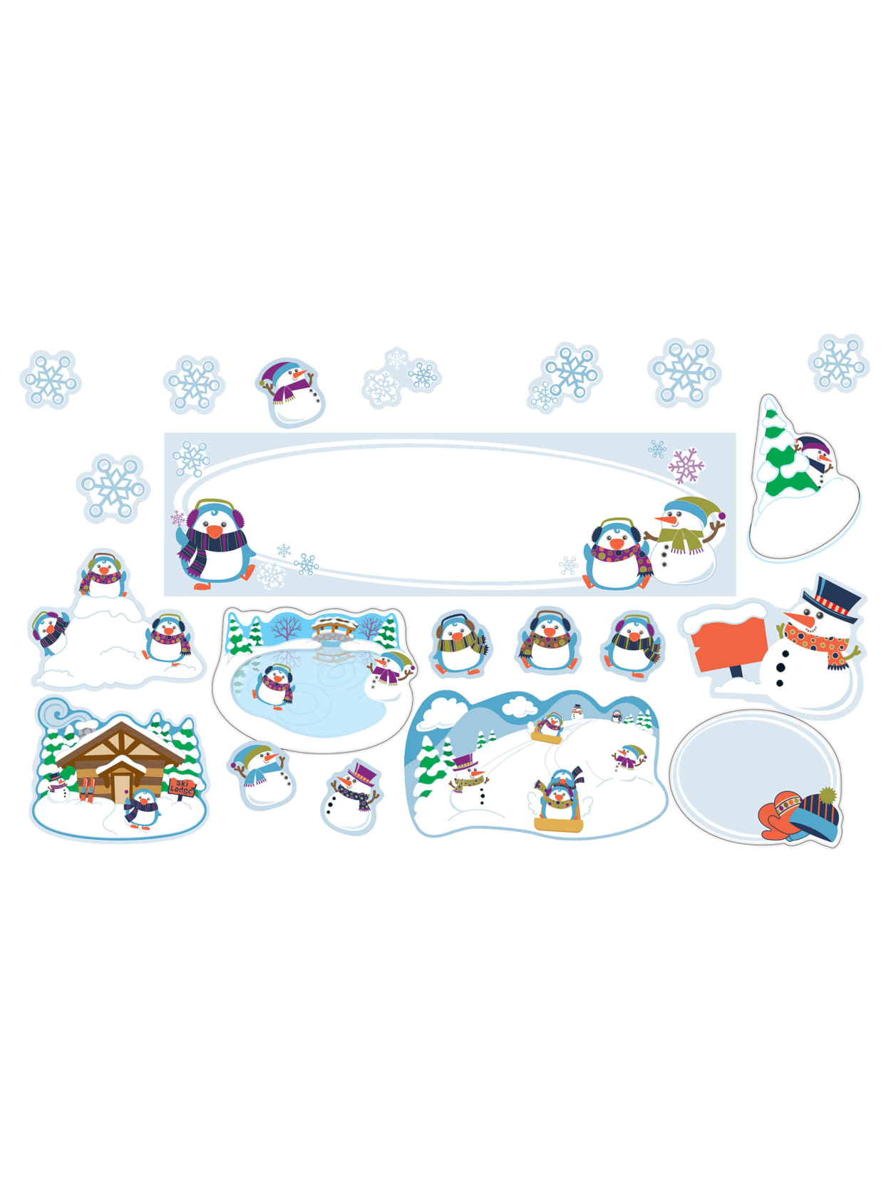 Carson Dellosa Winter Mini Bulletin Board Set Multicolor Grades