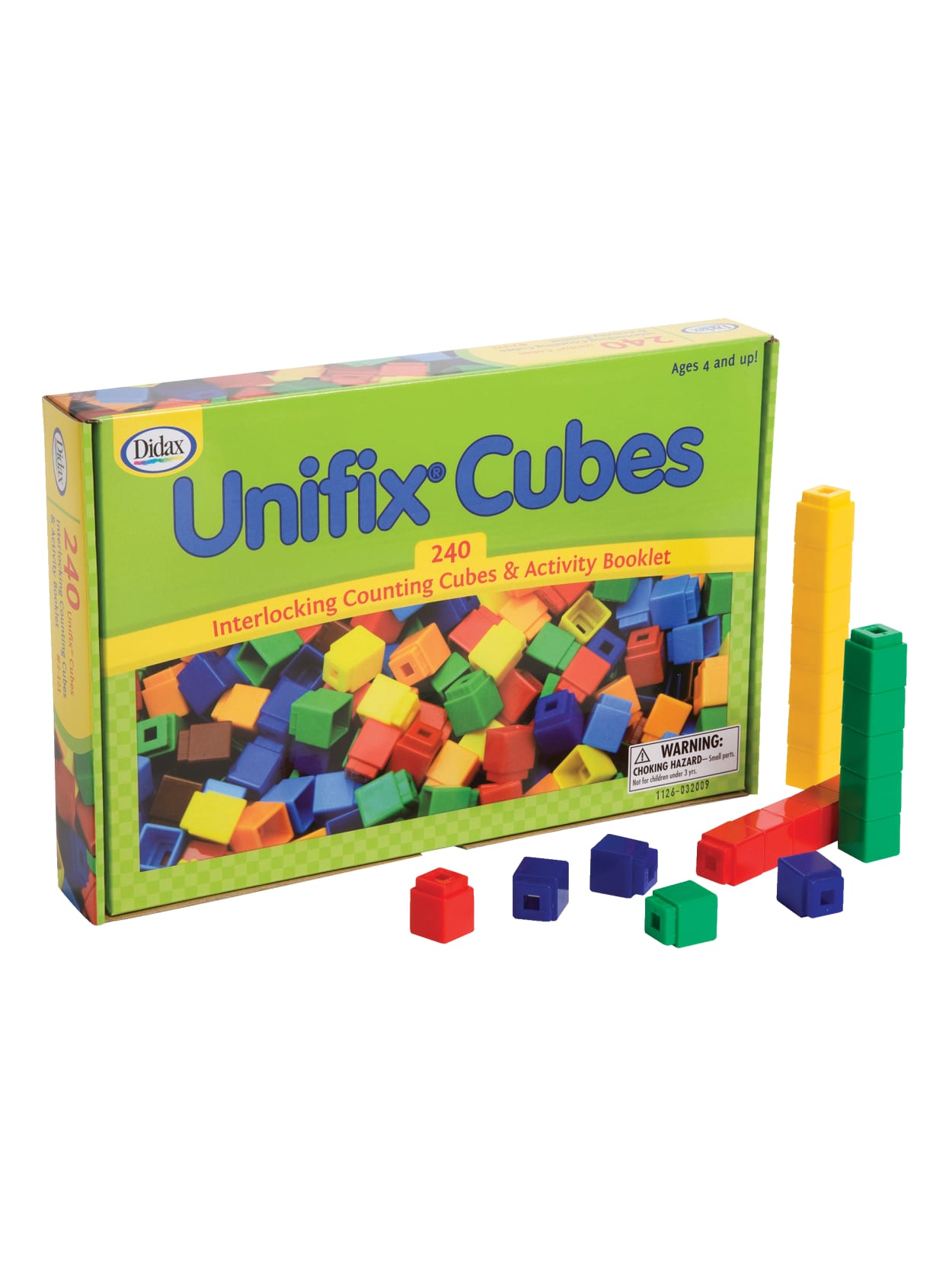 Didax Unifix Cubes For Pattern Building Multicolor Pack Of 240 Office Depot