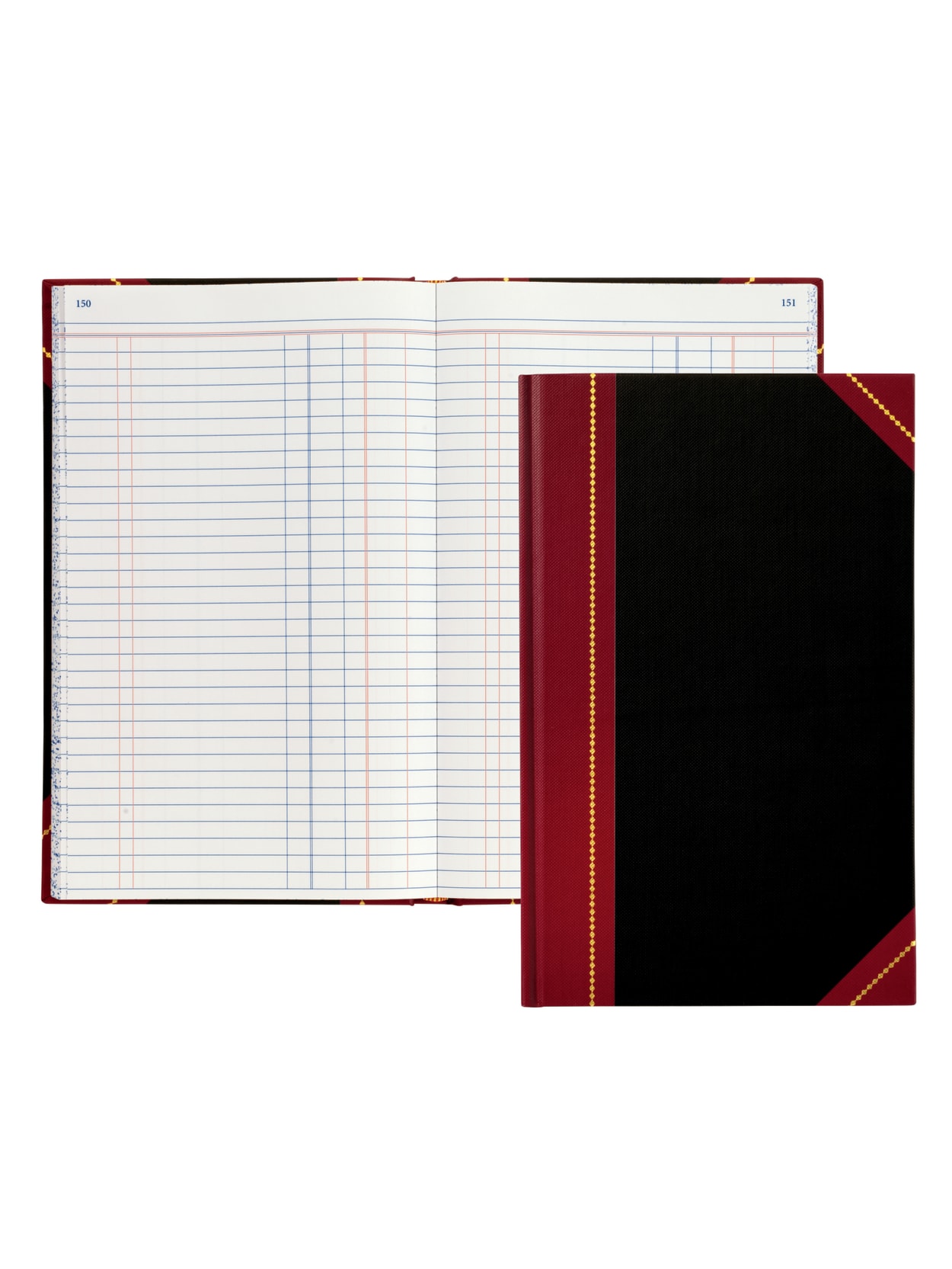 Office Depot Brand Hardbound Book 11 34 X 7 14 Journal Single Entry Ledger Ruling 300 Pages 150 Sheets Office Depot