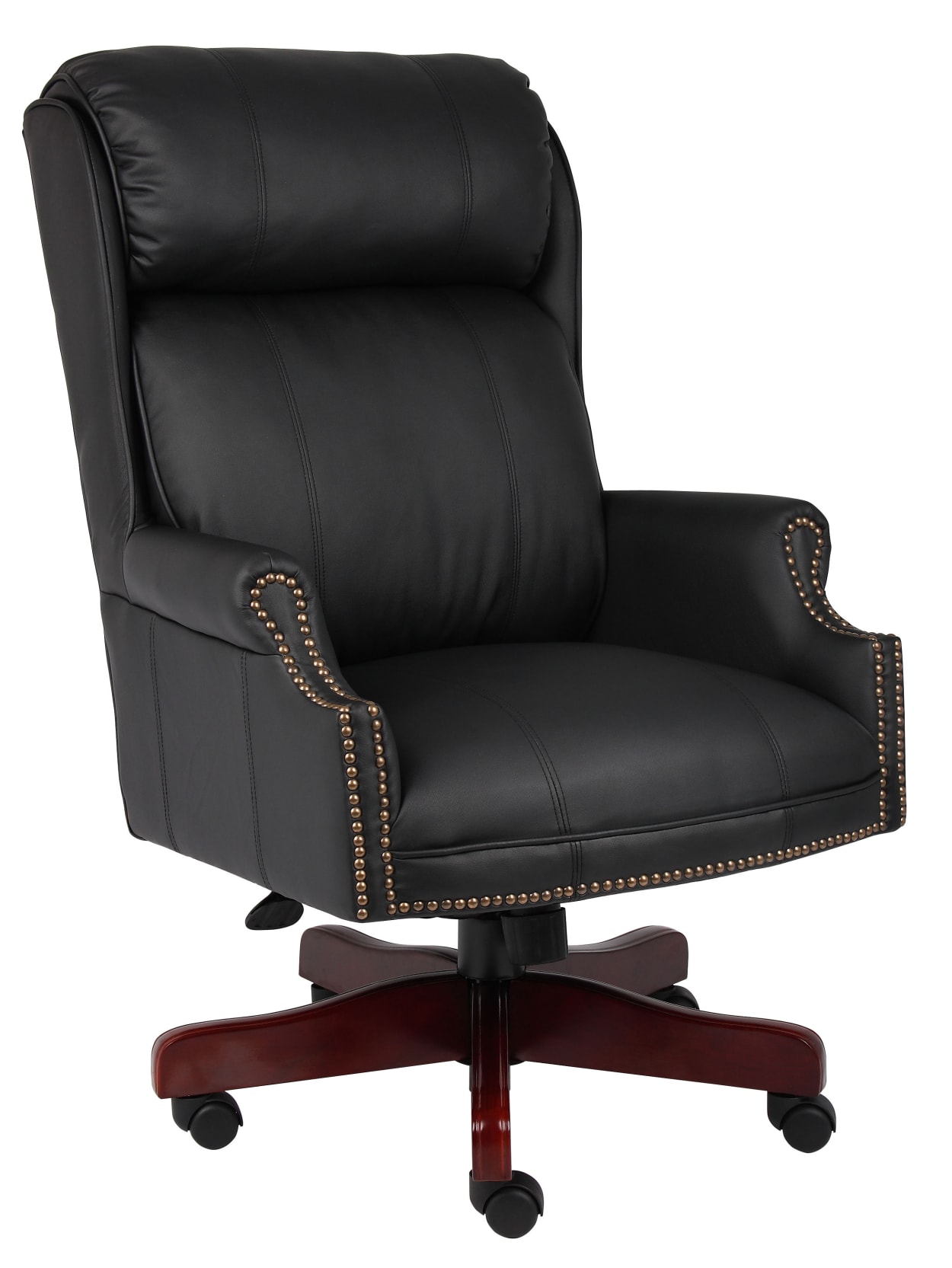 Boss Traditional Leather Chair Black, Boss Leatherplus Executive Chair