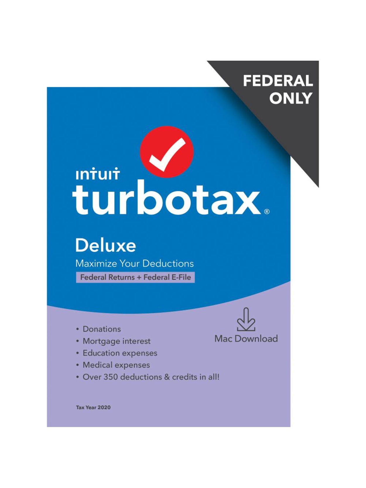 Turbotax Desktop Deluxe Federal Only Efile Mac Office Depot