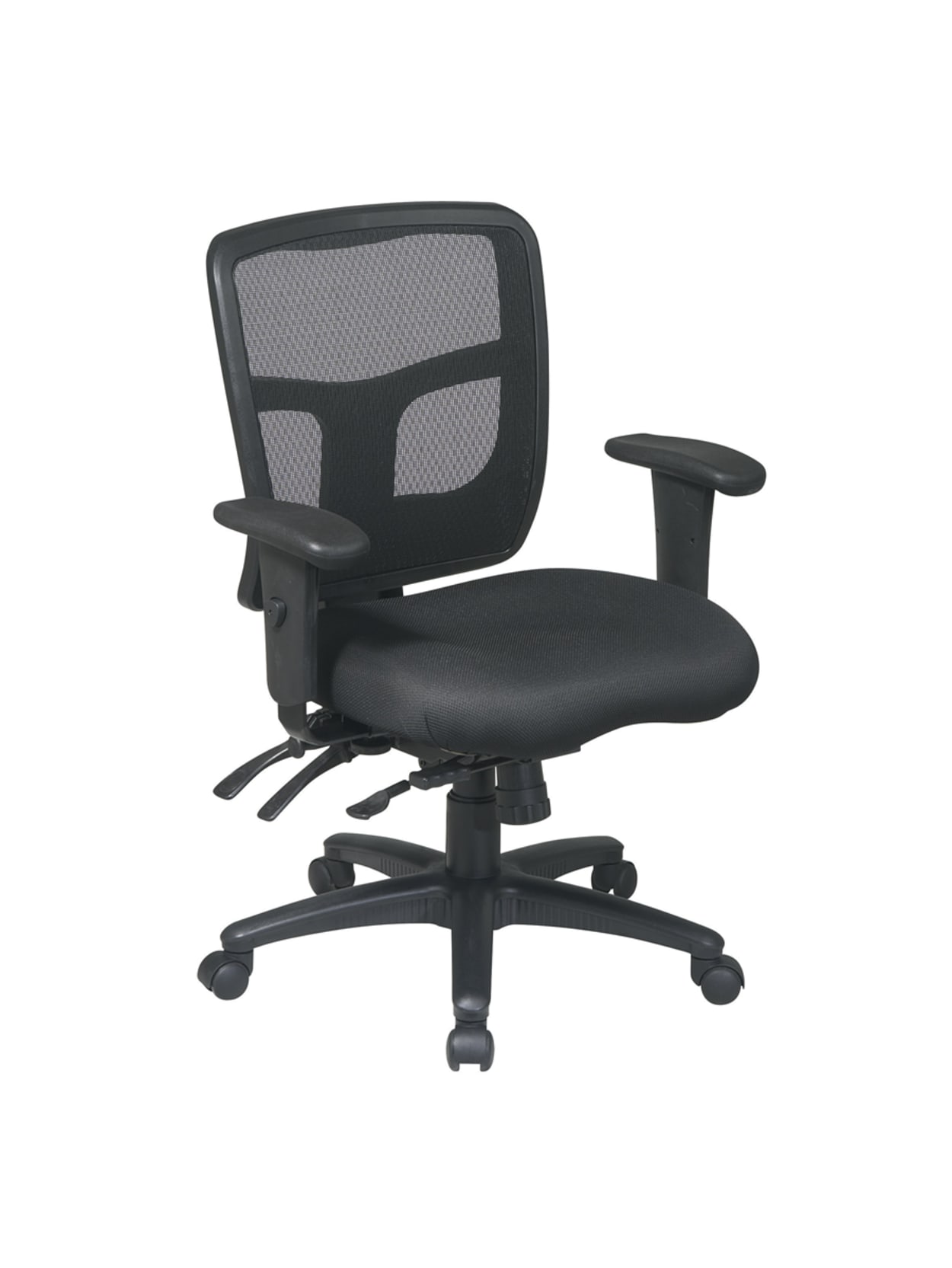 progrid mid back chair wseat slider  office depot