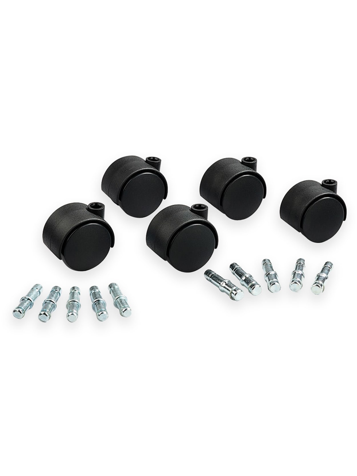 Get It Movin Soft Wheel Casters For Metal Bases On Hard Floors And Chairmats Pack Of 5 Office Depot