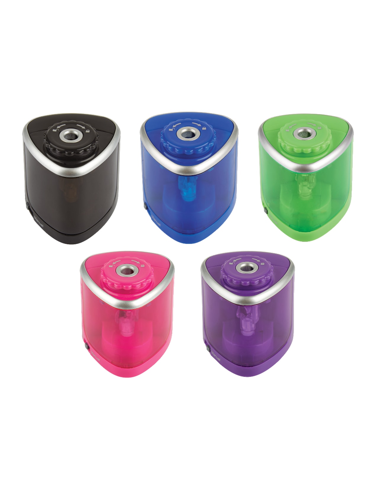 Office Depot Brand Dual Powered Pencil Sharpener Assorted Colors Office Depot