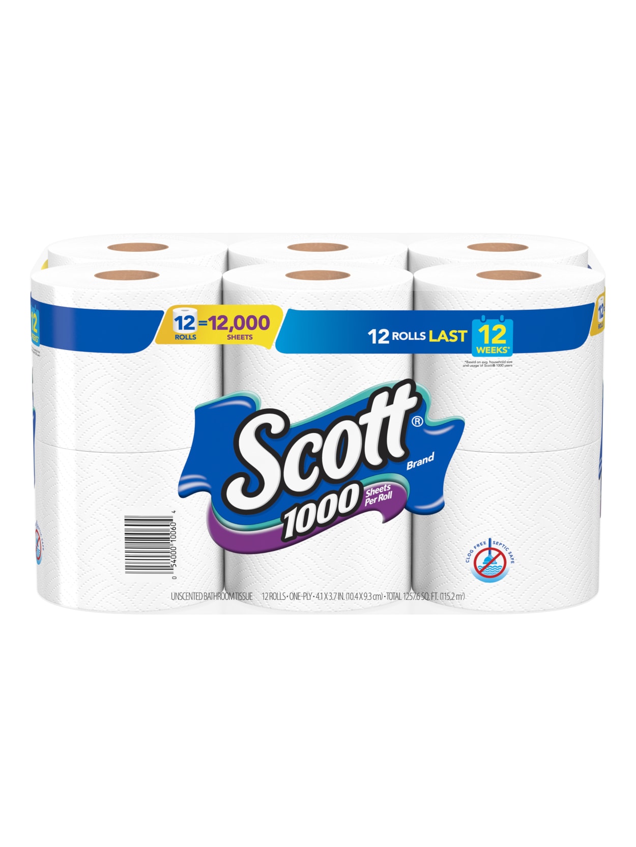 Scott 1000 Bath Tissue Case Of 12 Rolls 
