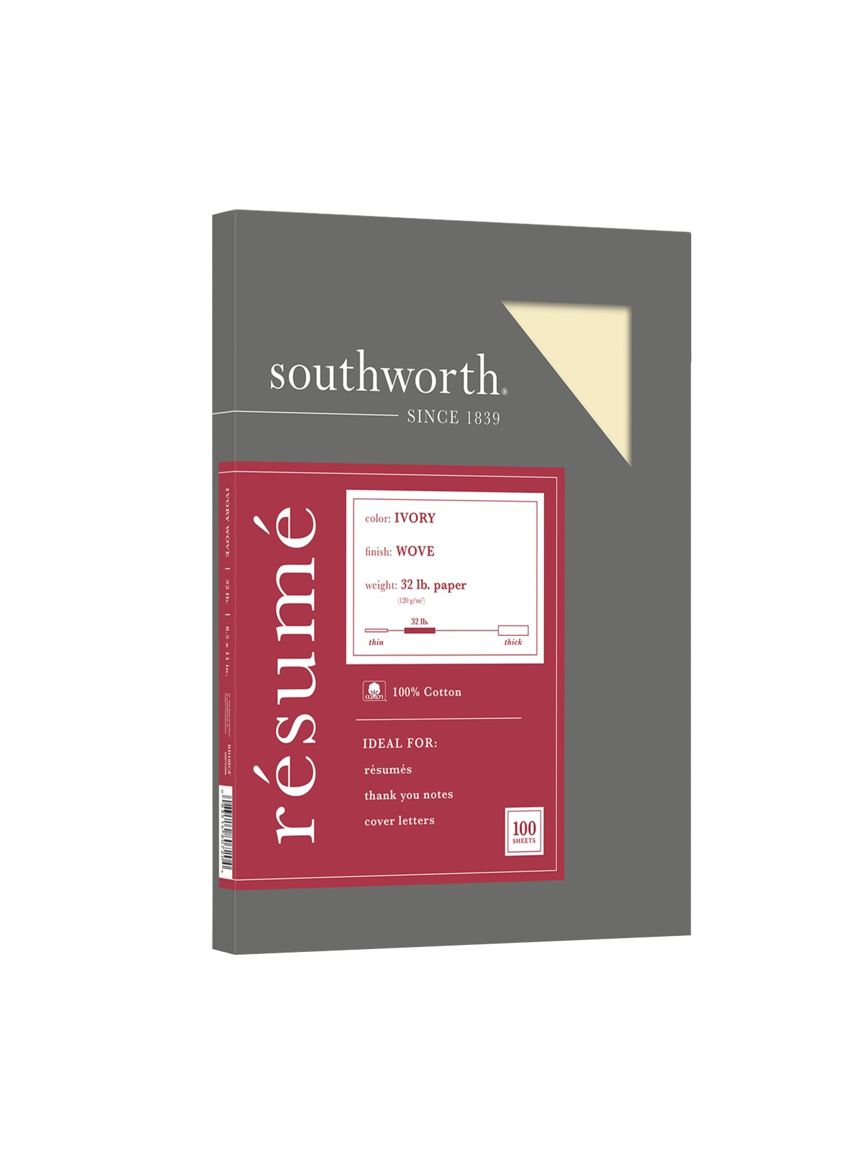 Southworth 100percent Cotton R Sum Paper 8 12 X 11 32 Lb